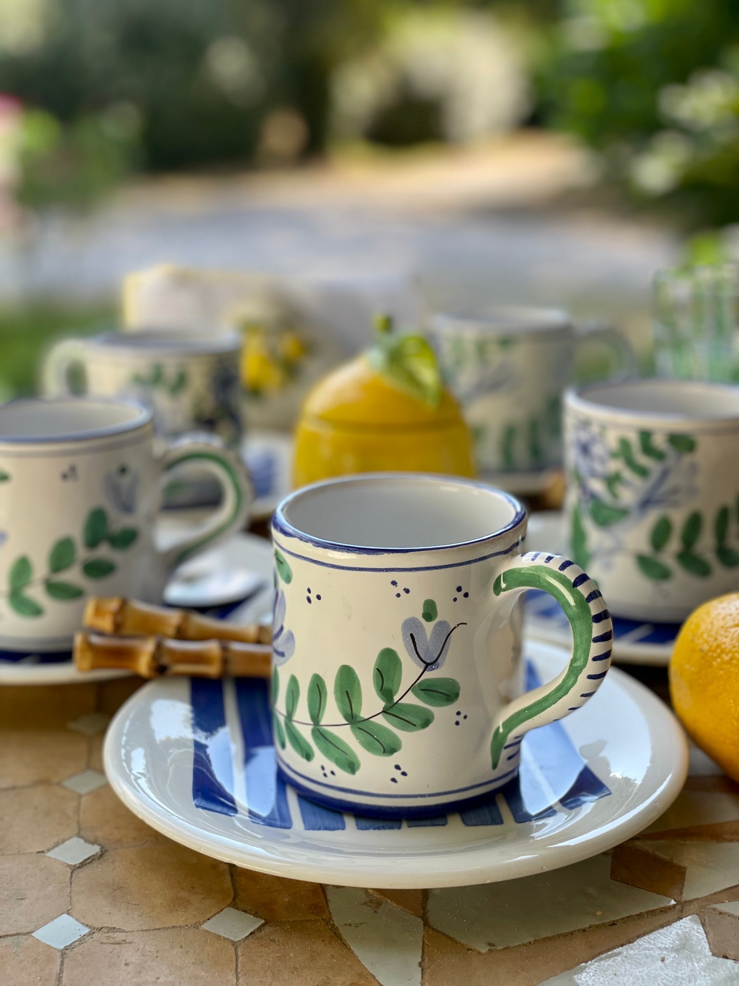 6 tasses oiseaux Made in Italy