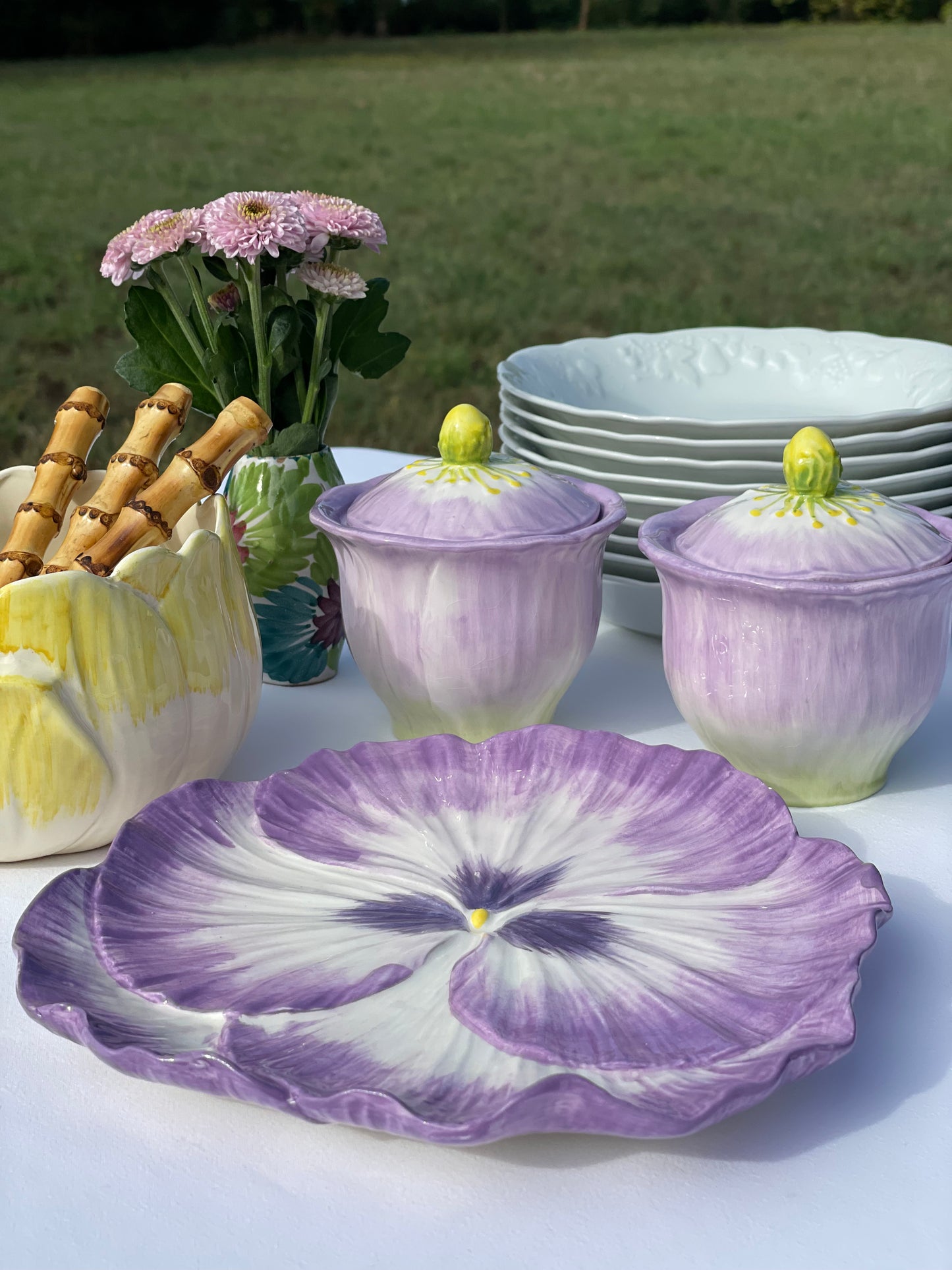 Petit plat fleur Made in Italy
