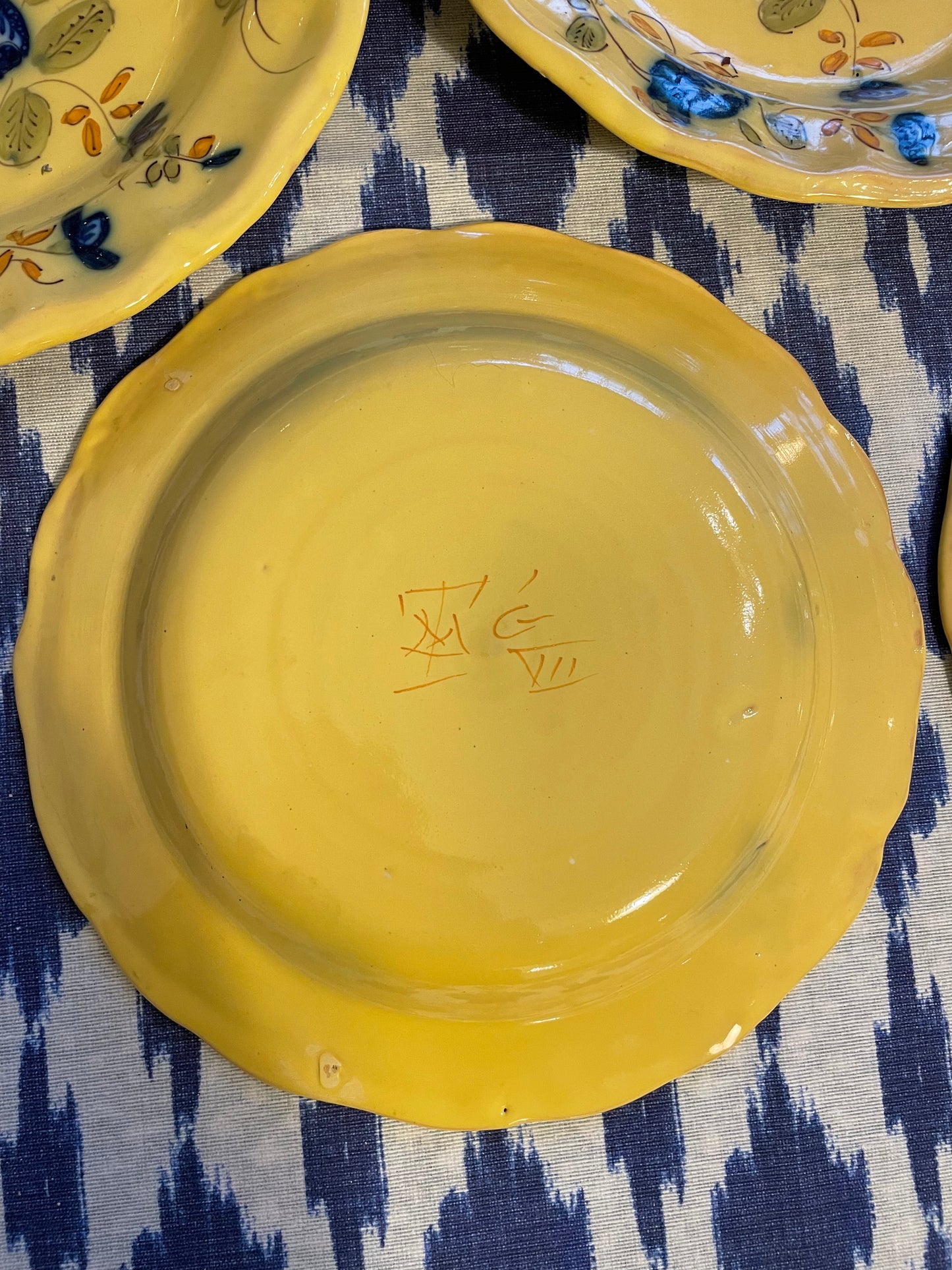 5 assiettes à soupe style Italie