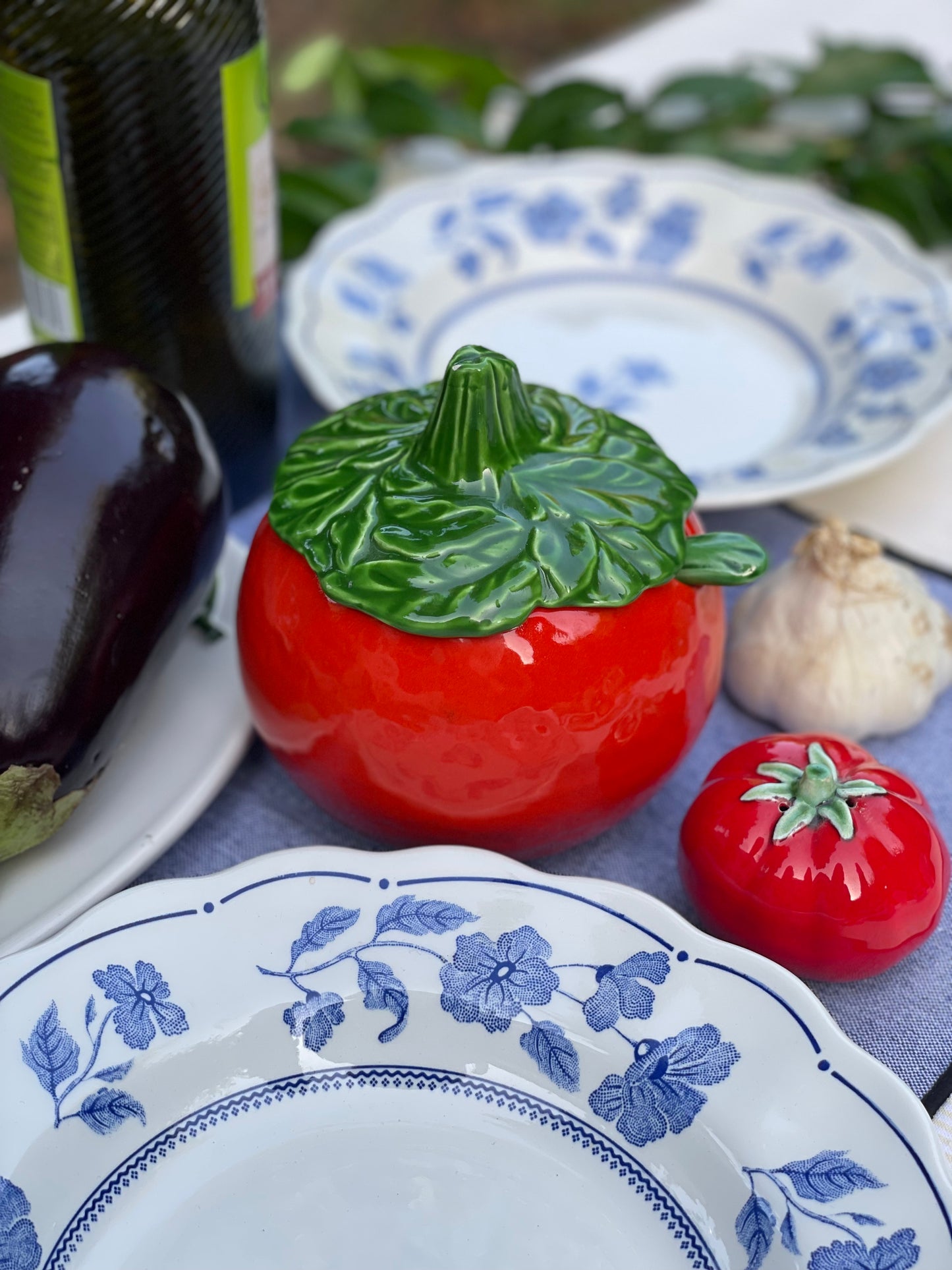 8 assiettes creuses italiennes fleurs