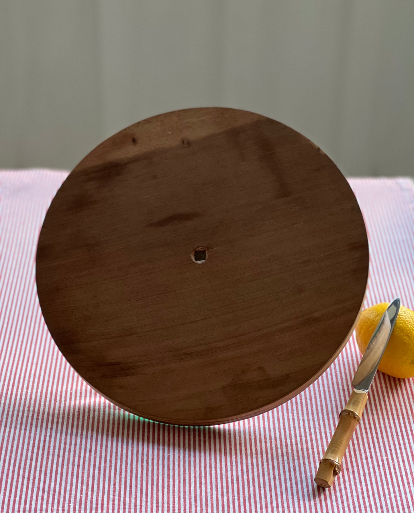 Plateau fromage anse et couteau bambou