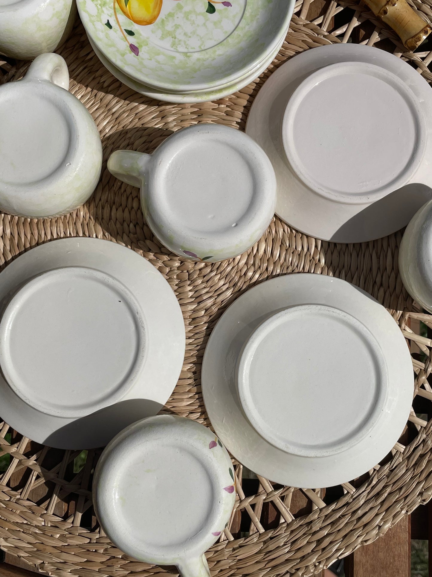 10 tasses à expresso citrons Made in Italy