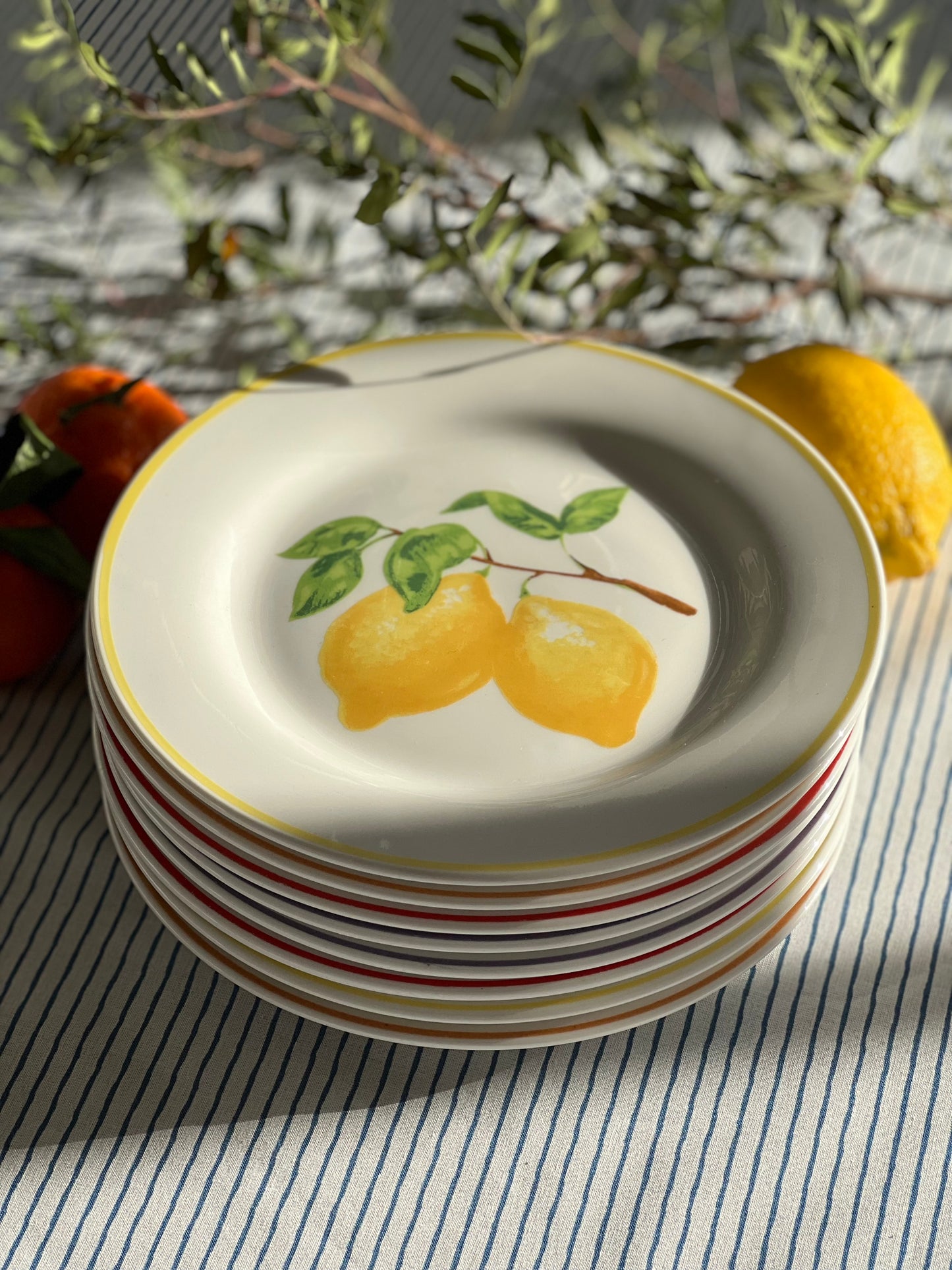 8 assiettes dessert fruits