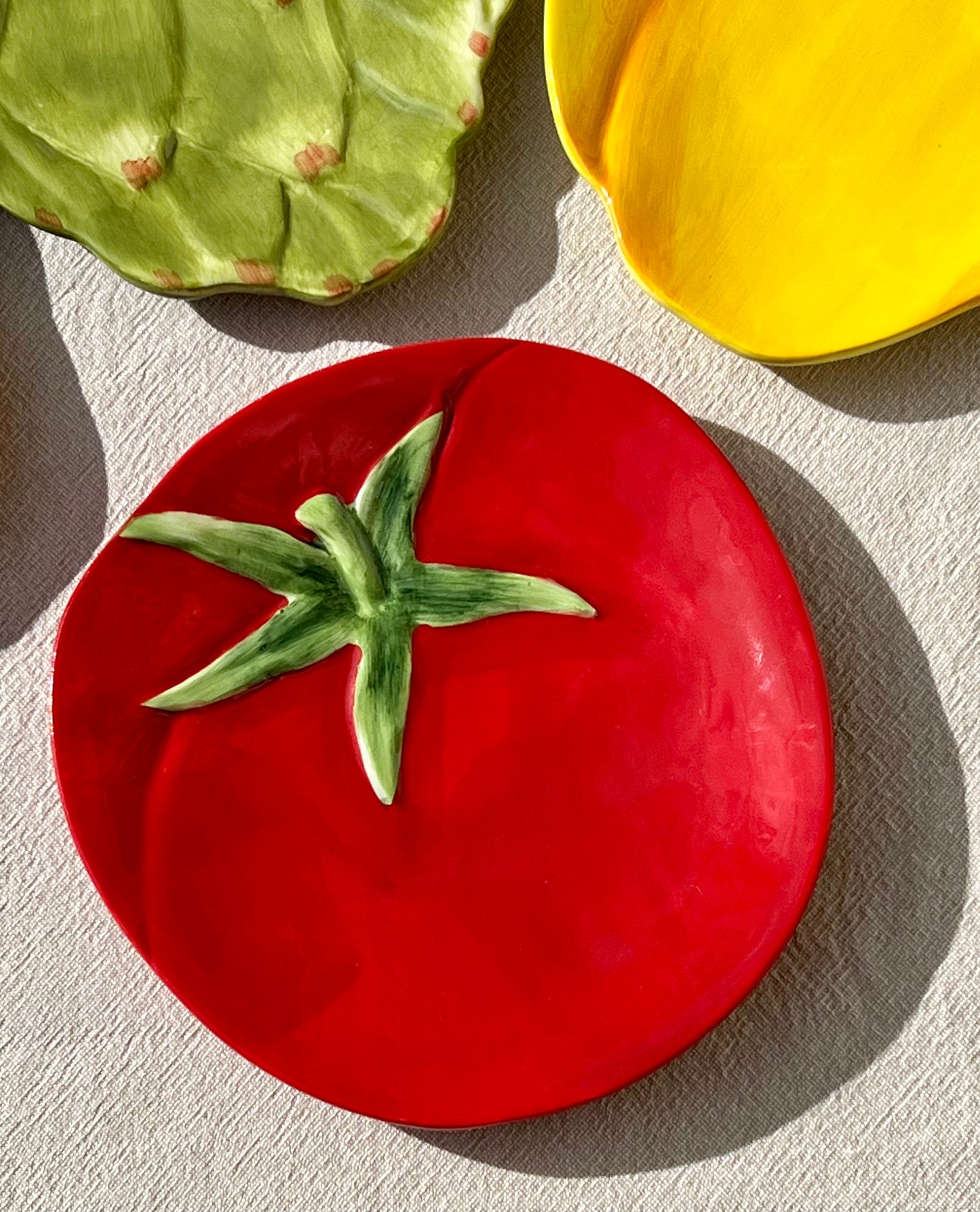 6 assiettes à dessert légumes