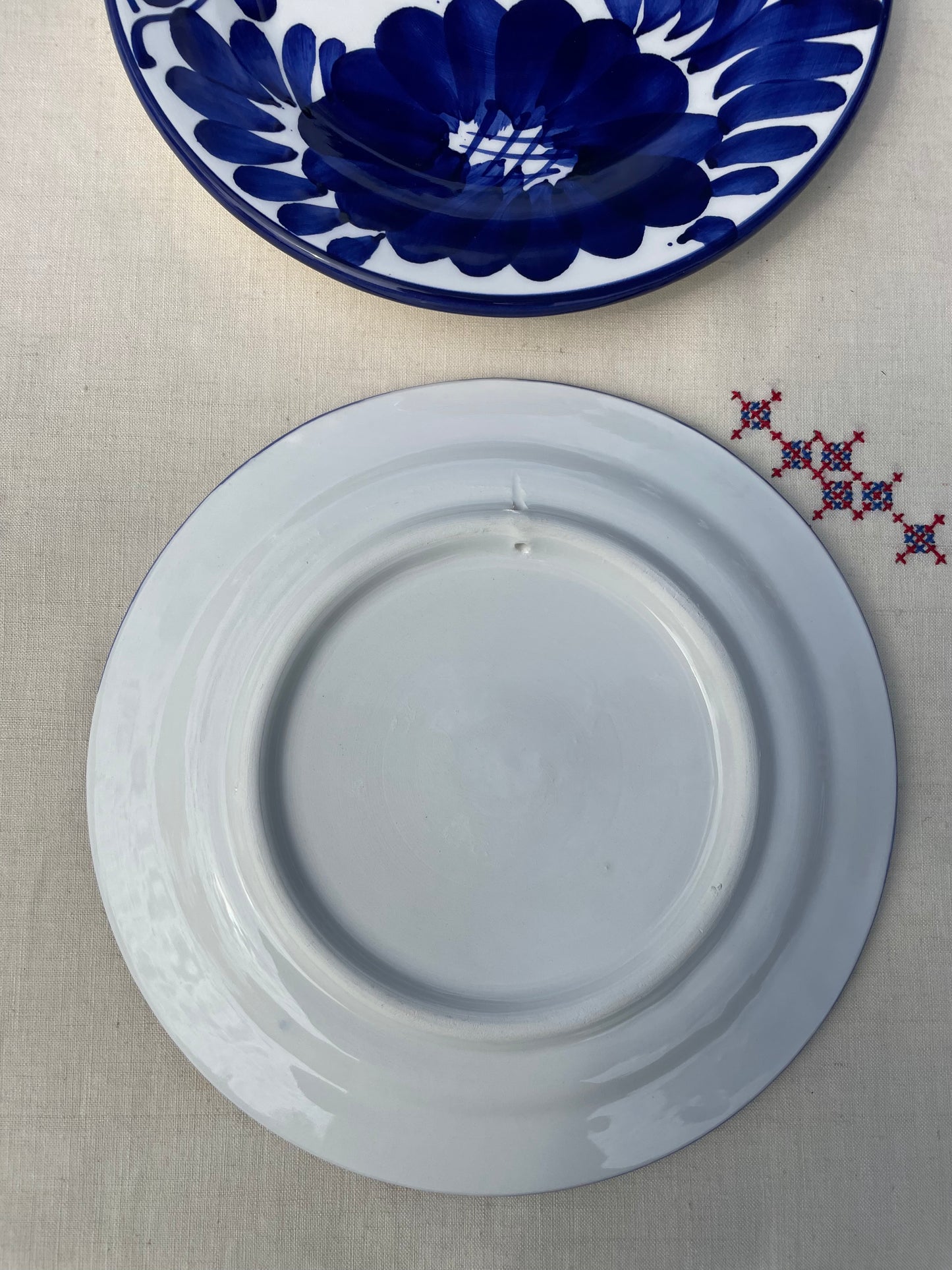 6 assiettes à dessert fleurs Ibiza