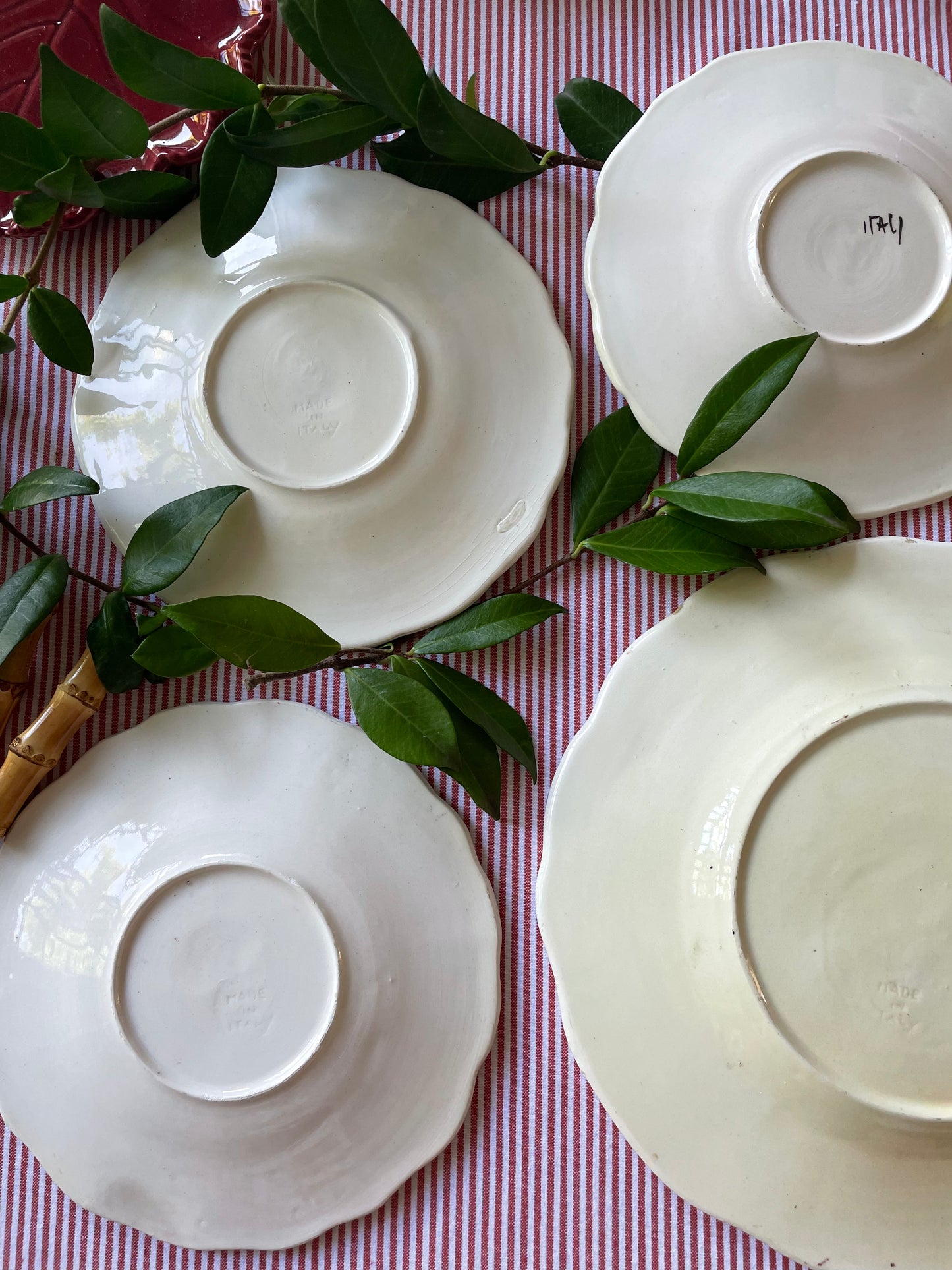 2 assiettes de présentation/plat Made in Italy