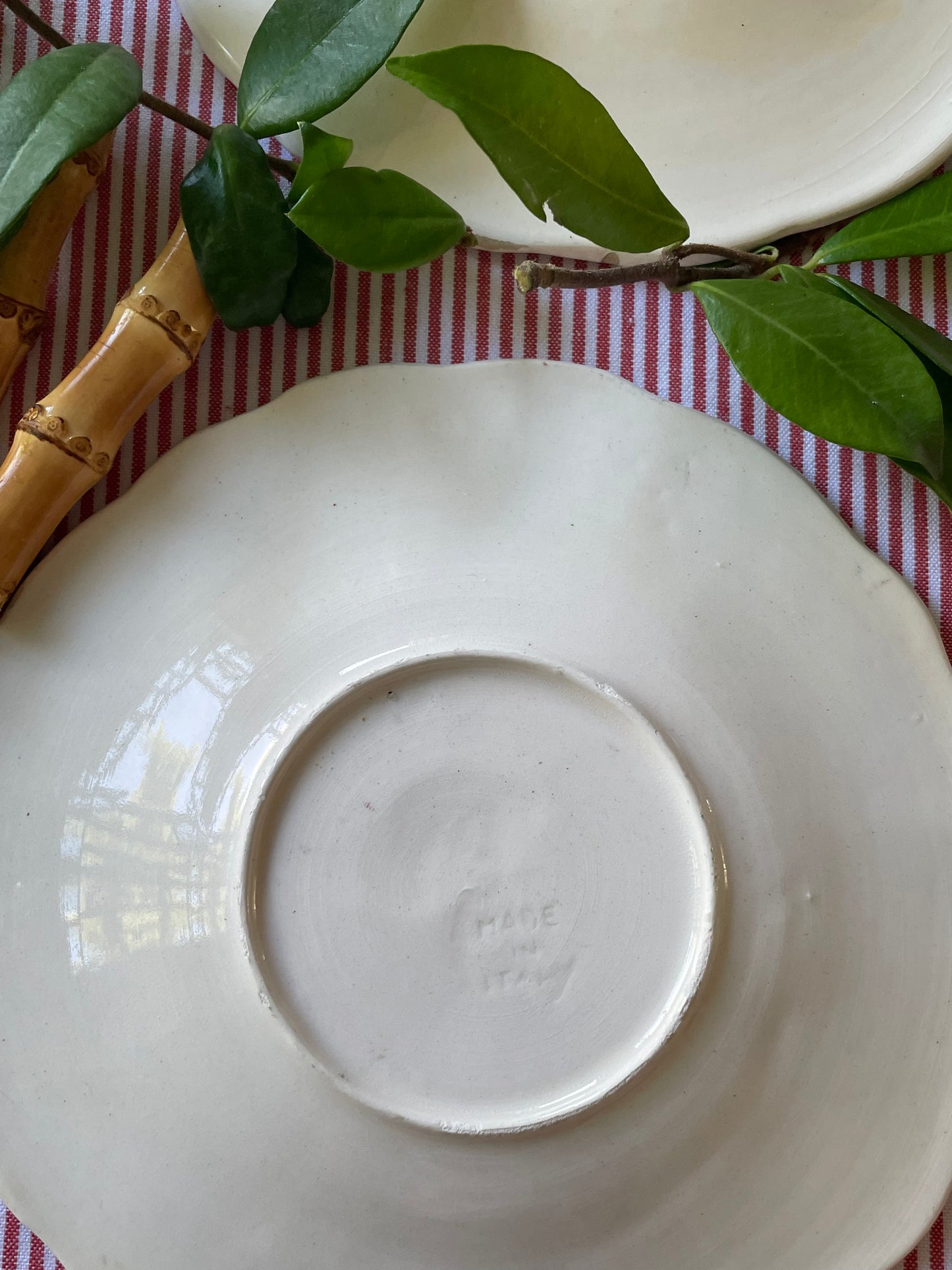 2 assiettes de présentation/plat Made in Italy