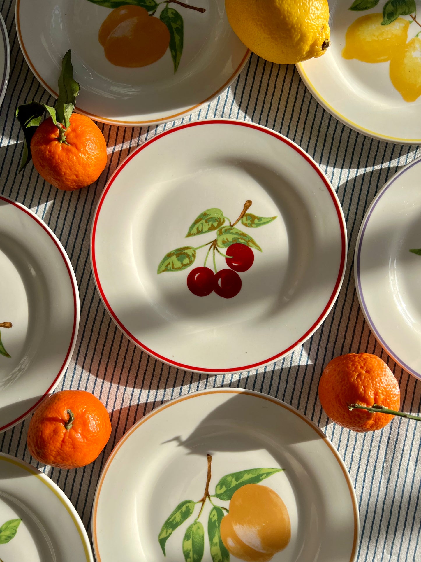 8 assiettes dessert fruits