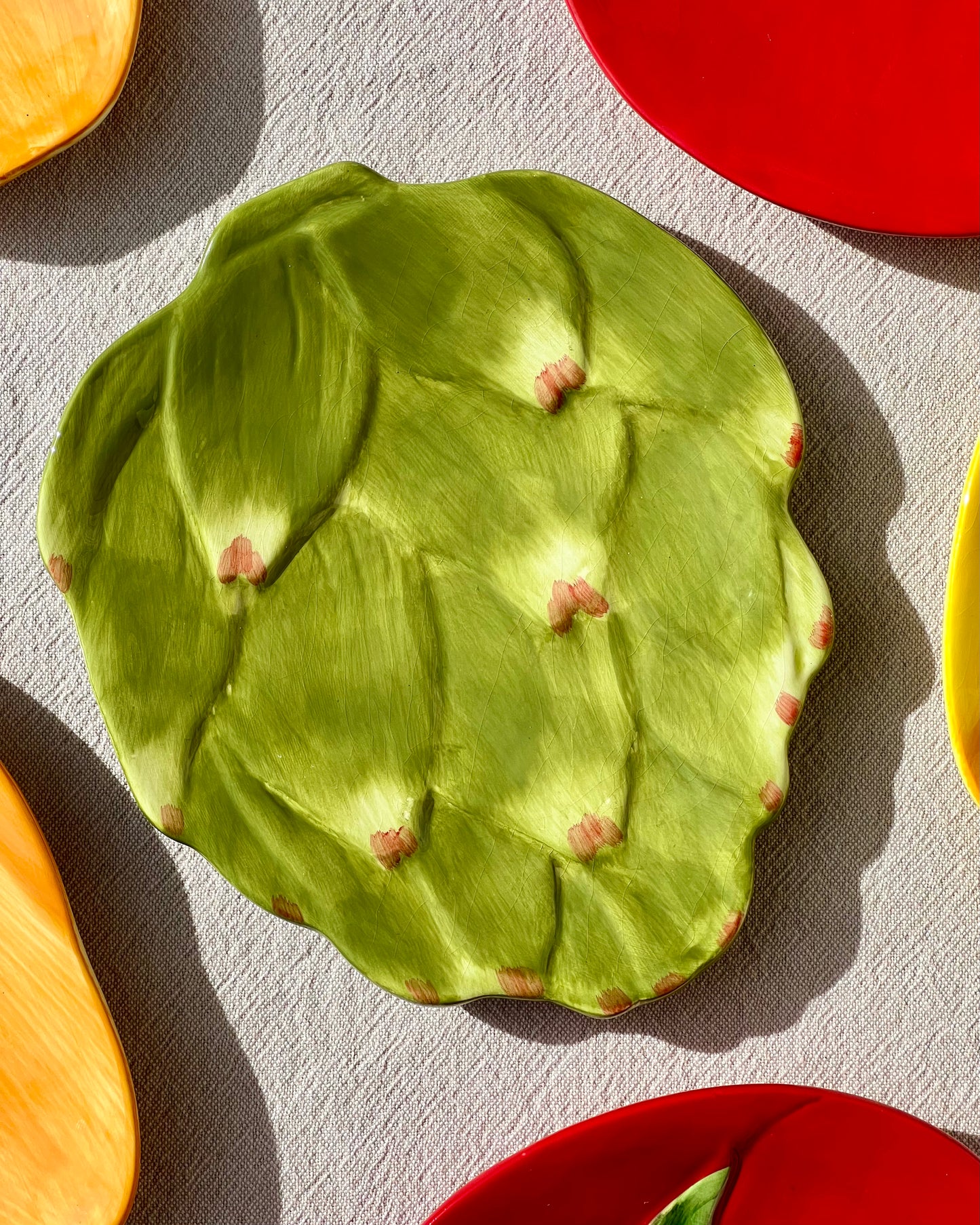 6 assiettes à dessert légumes