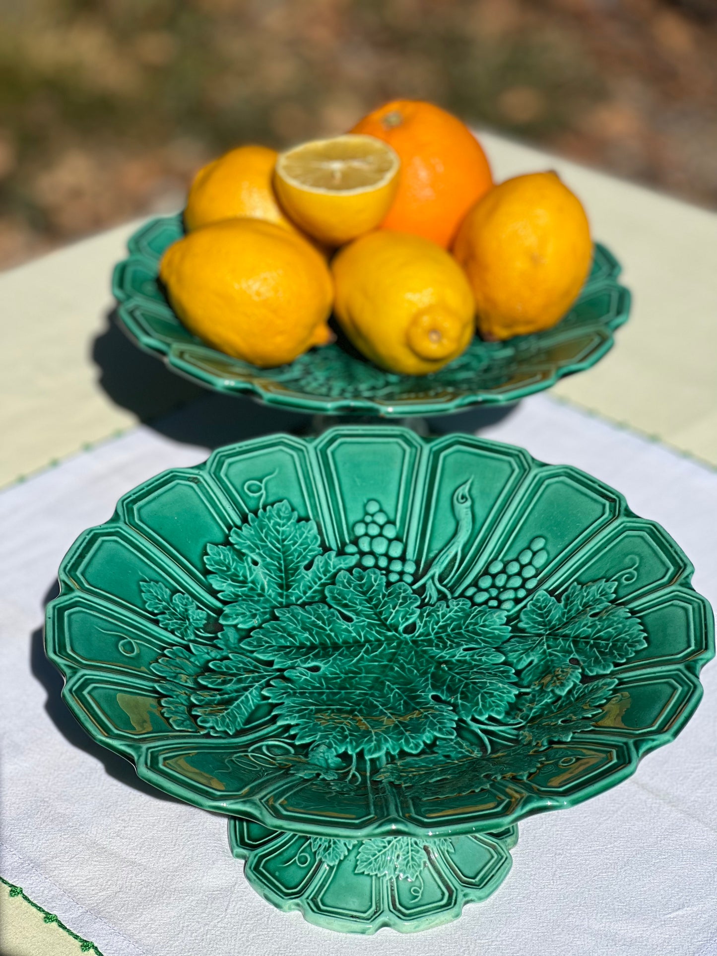2 coupes feuilles de vigne