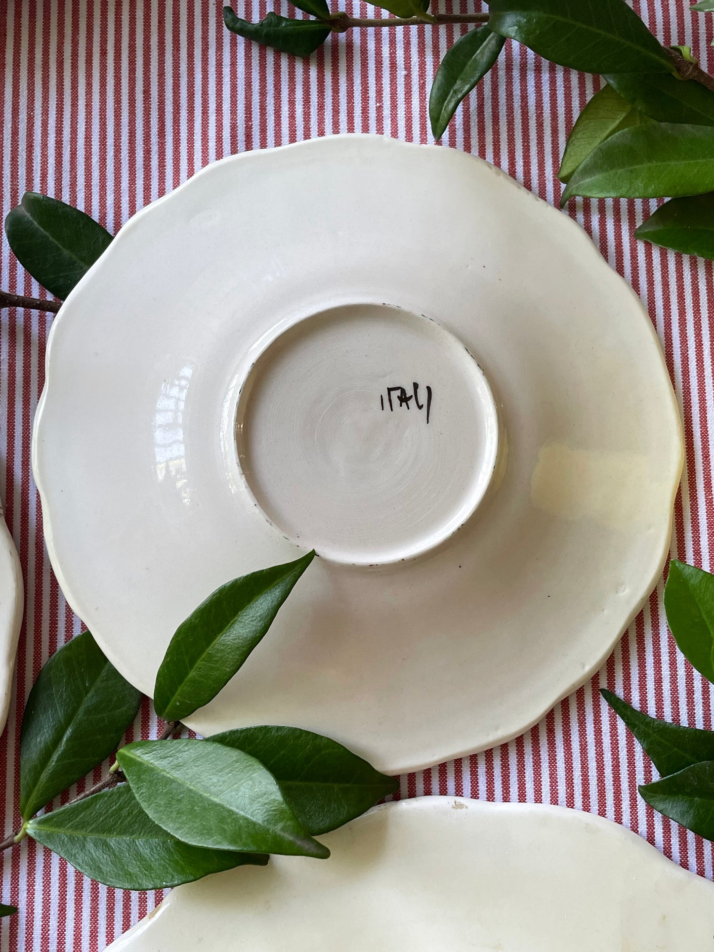 2 assiettes de présentation/plat Made in Italy