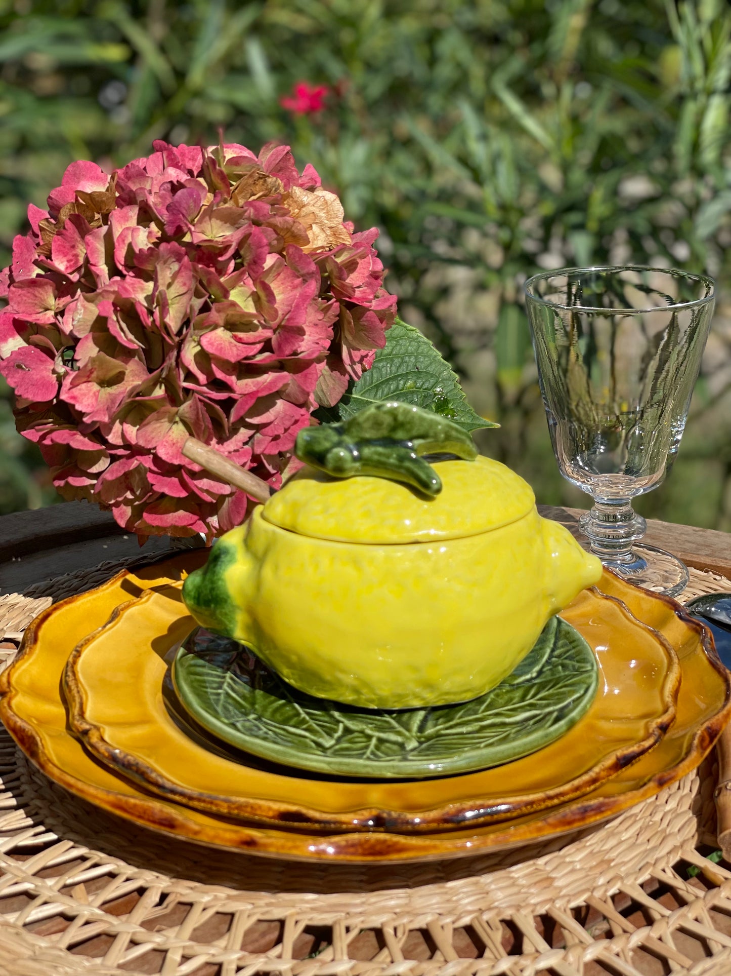 Sucrier/confiturier/moutardier citron
