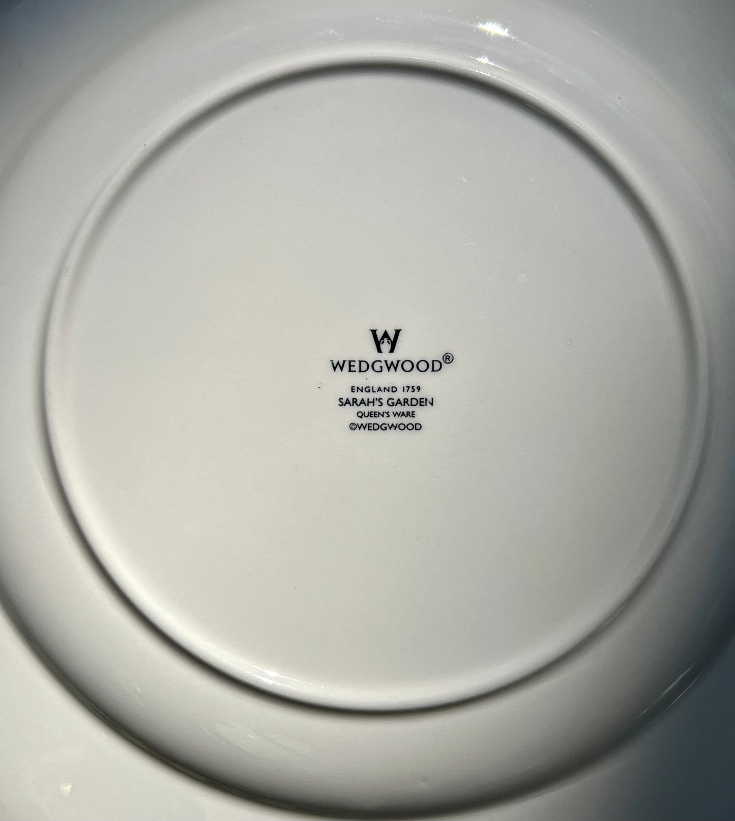 4 grandes assiettes plates papillon Wedgwood