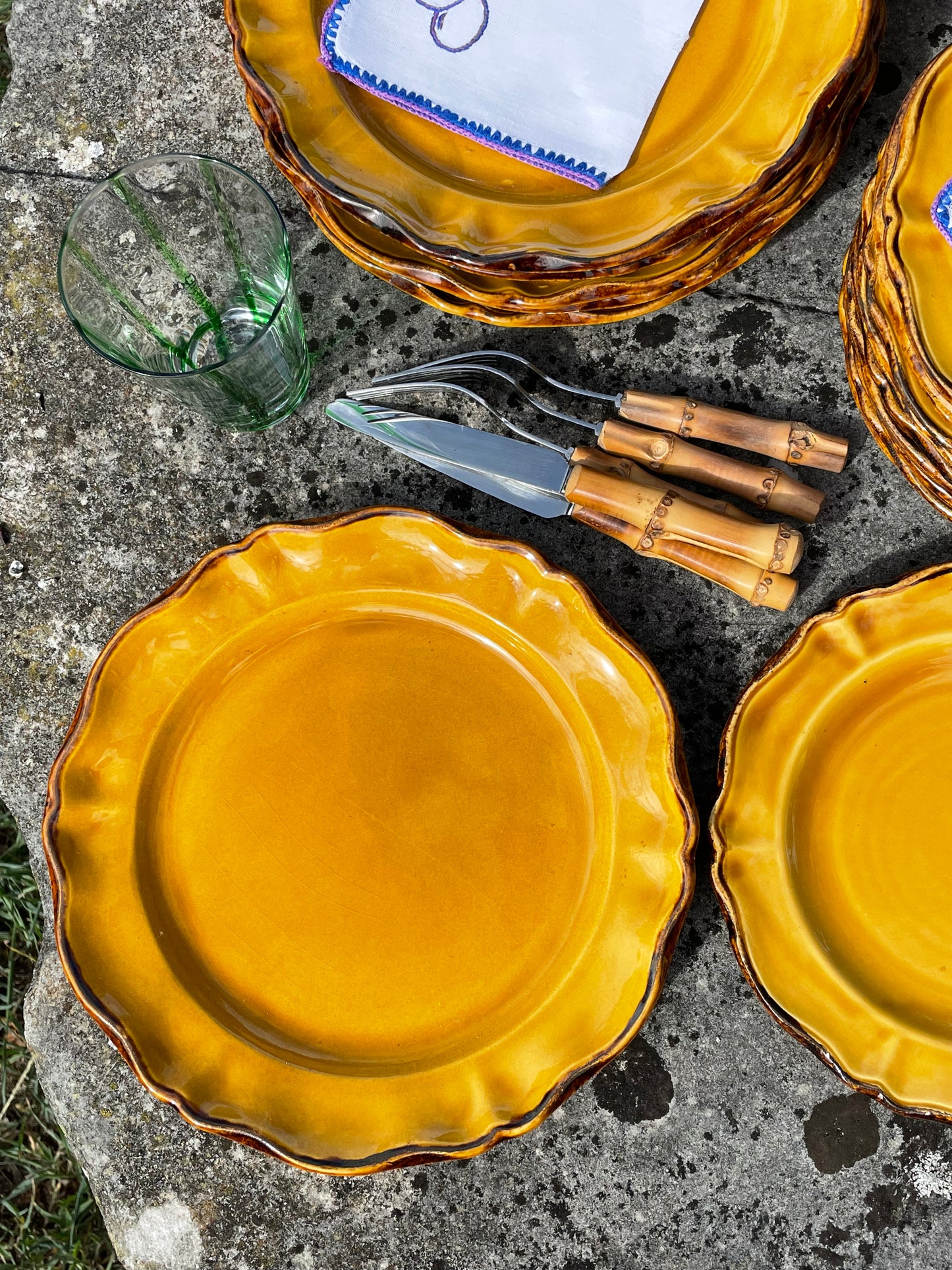 6 assiettes plates provençales