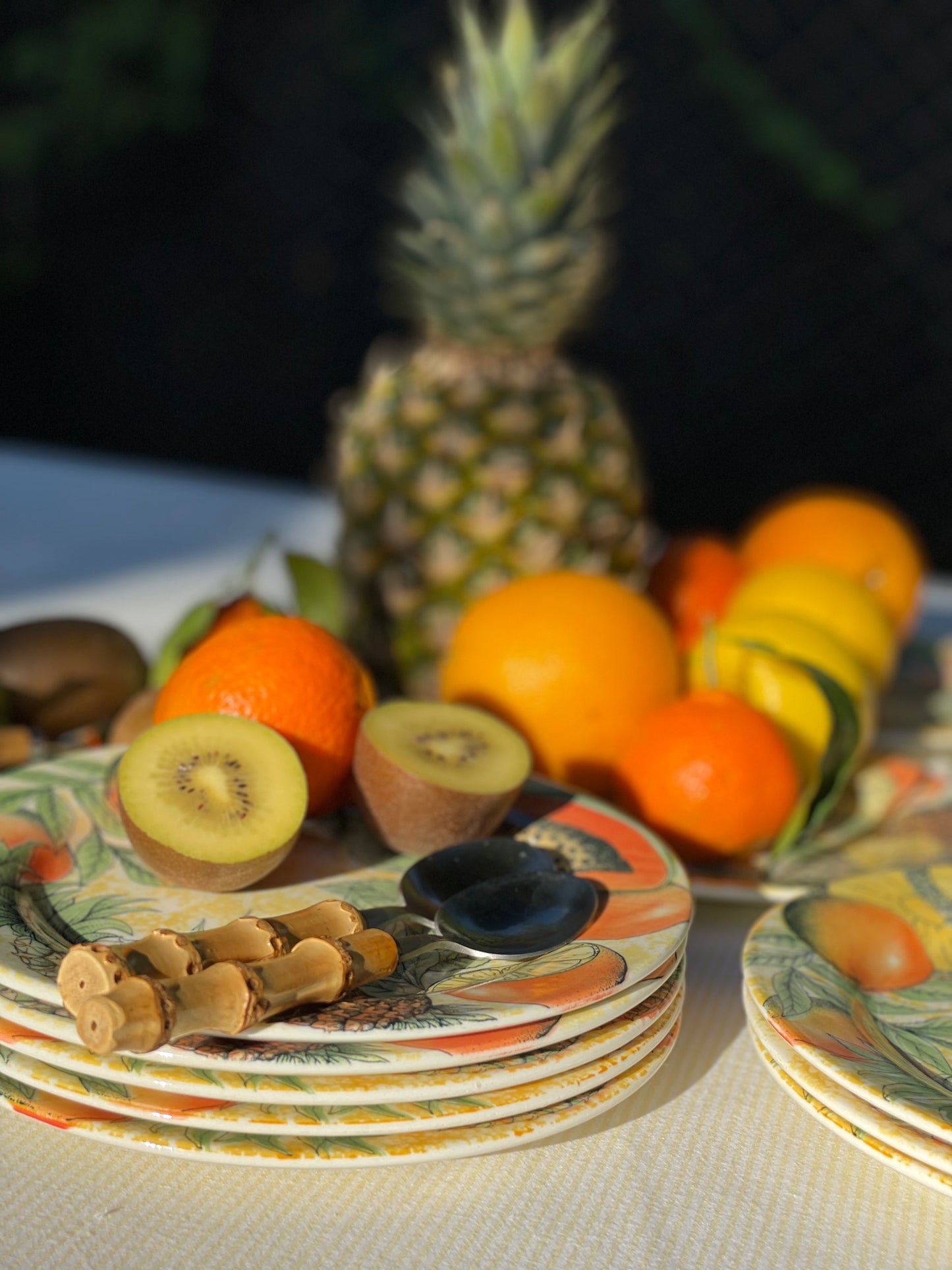 12 assiettes dessert Tutti frutti