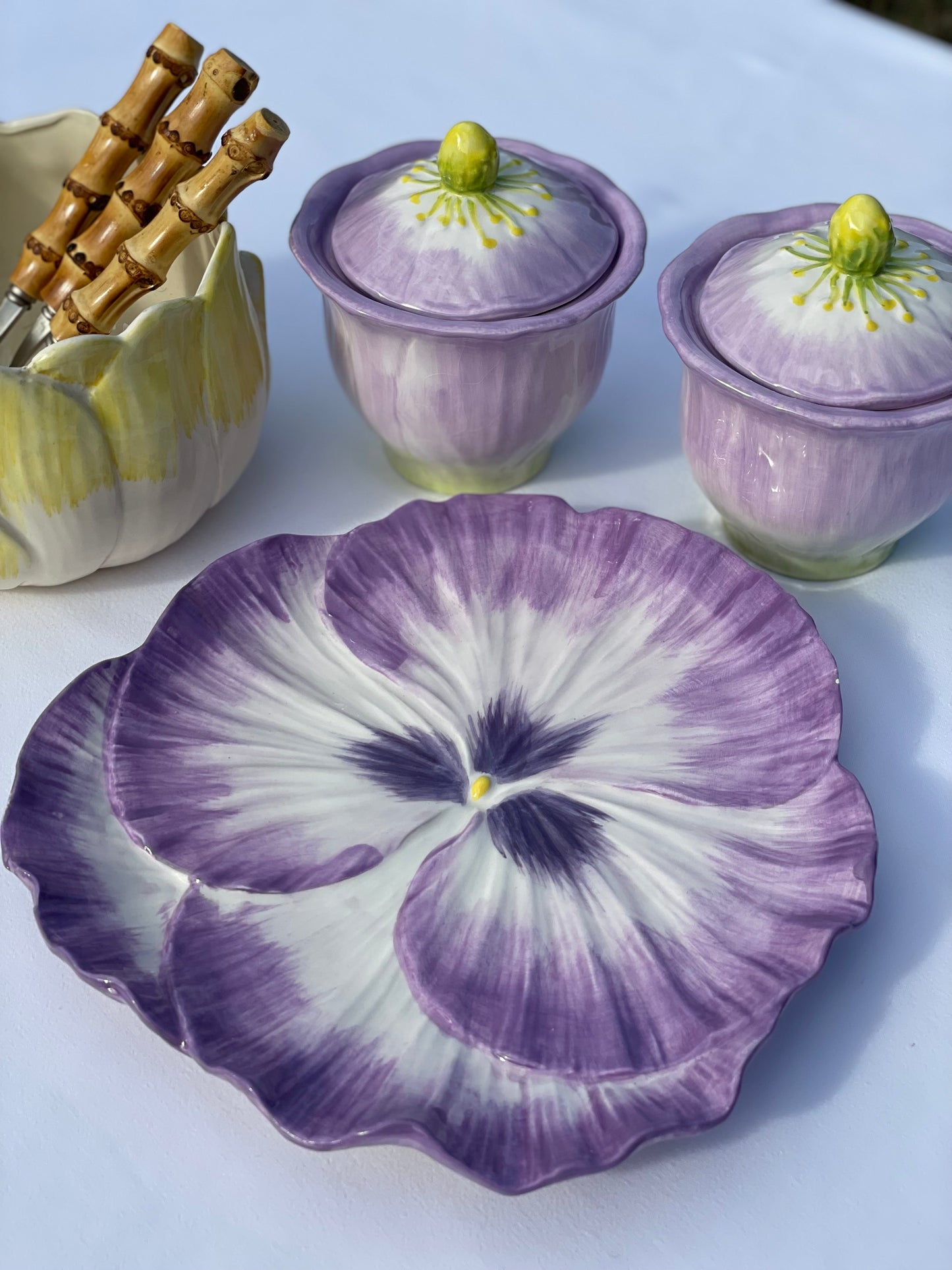 Petit plat fleur Made in Italy