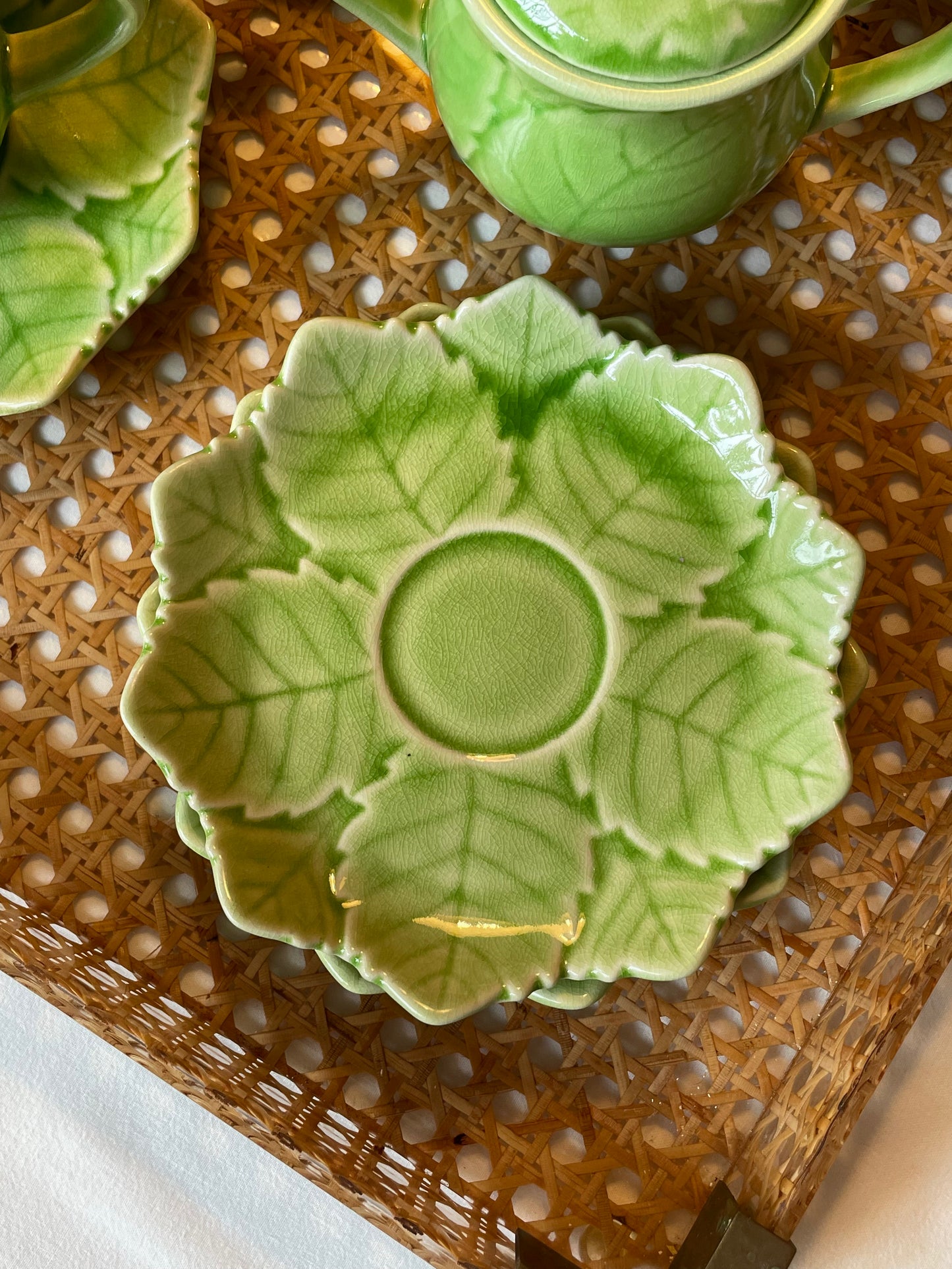Ensemble petit déjeuner feuille