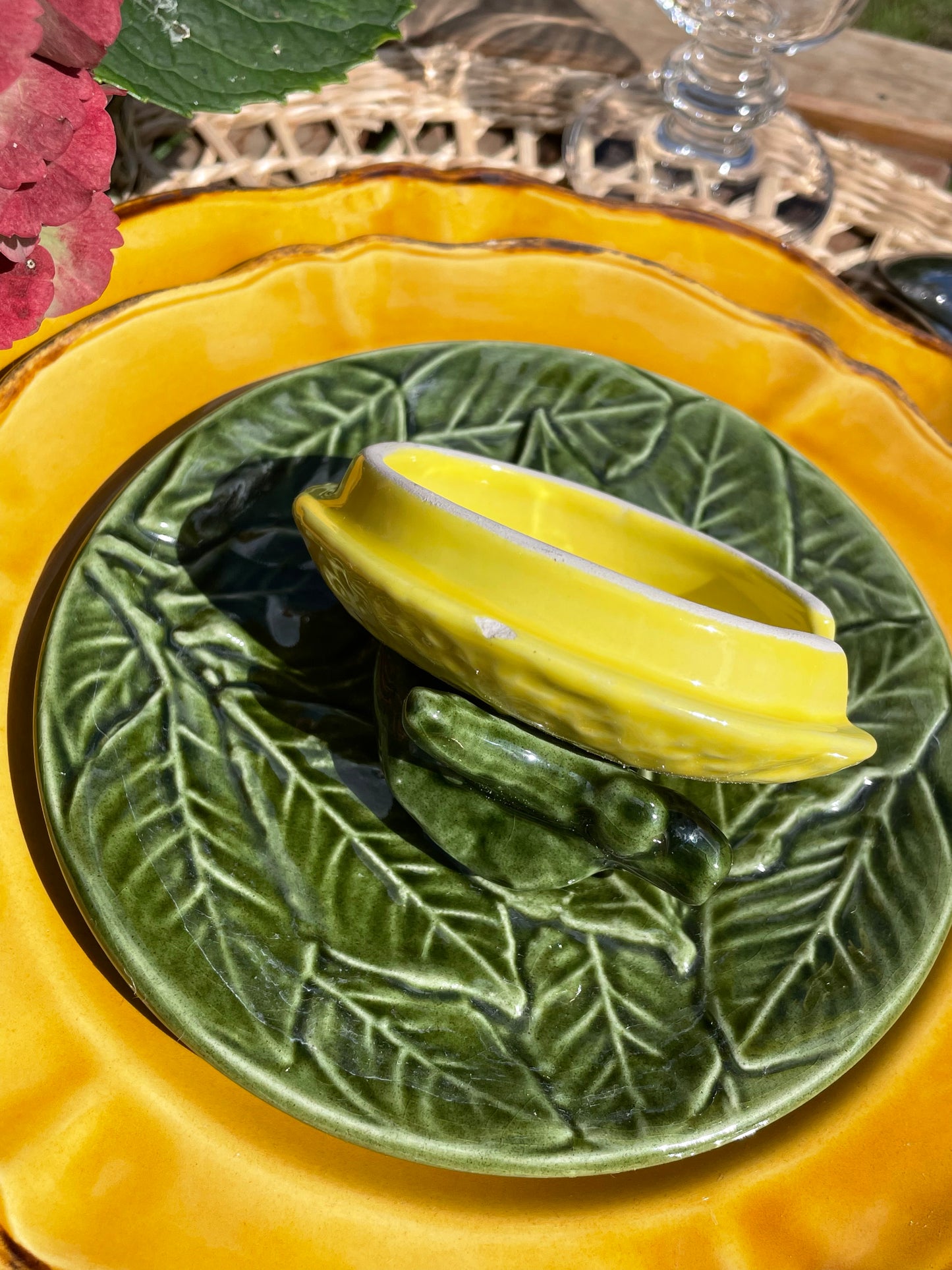 Sucrier/confiturier/moutardier citron