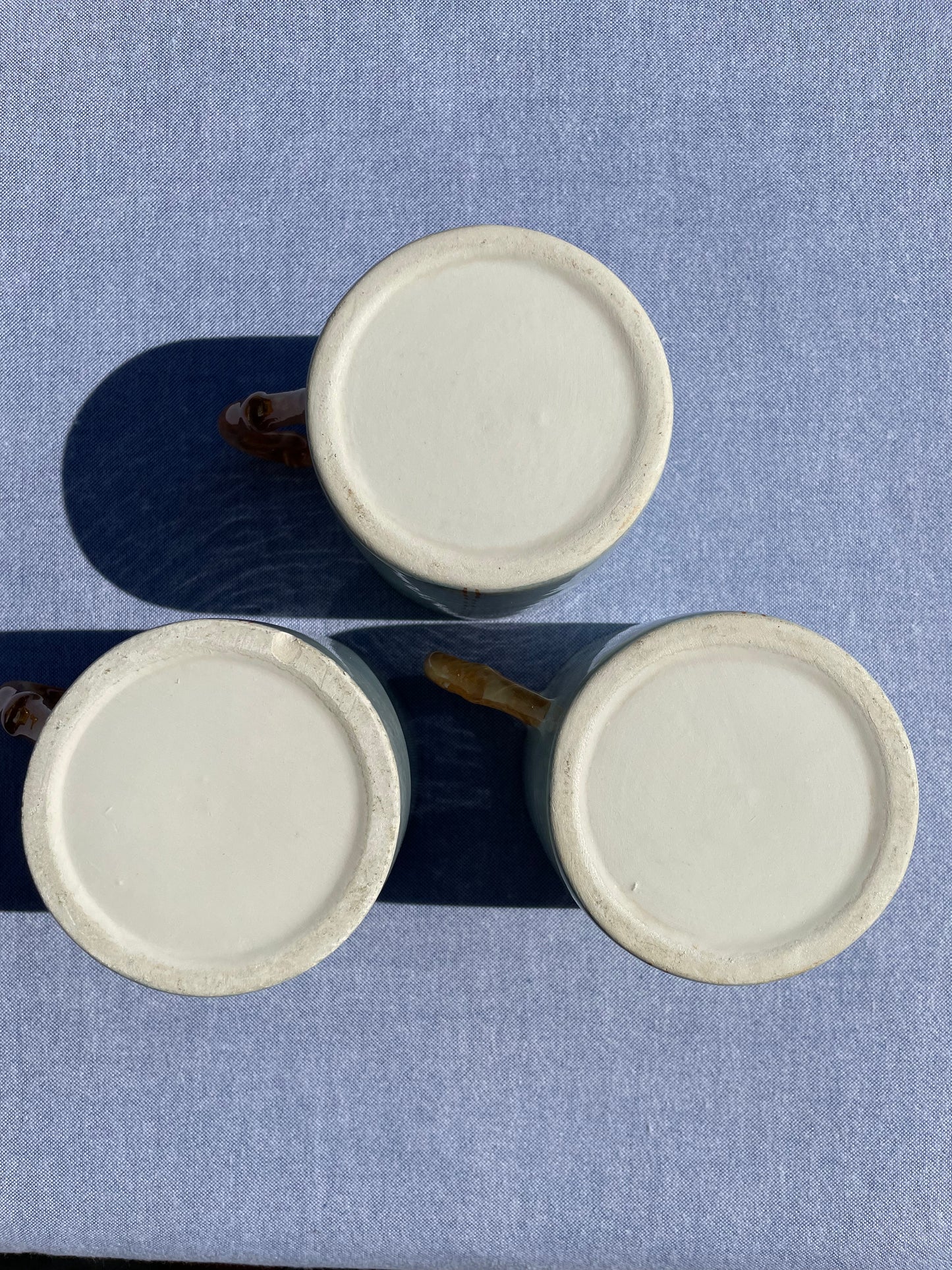5 tasses et 5 sous-tasses bambou