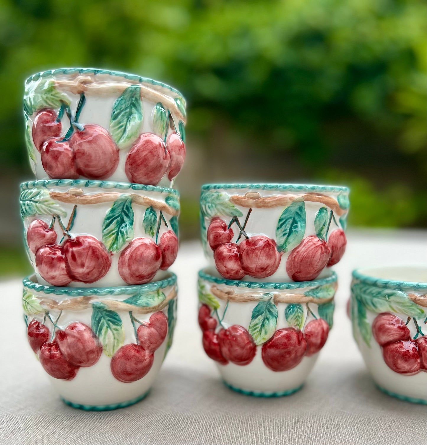 6 coupelles cerises