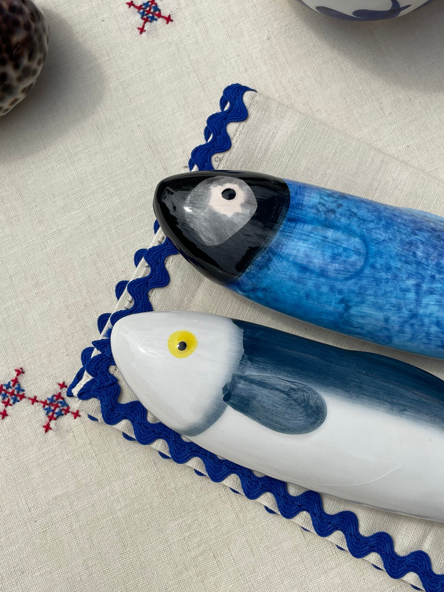 Sardine bleue céramique Ibiza