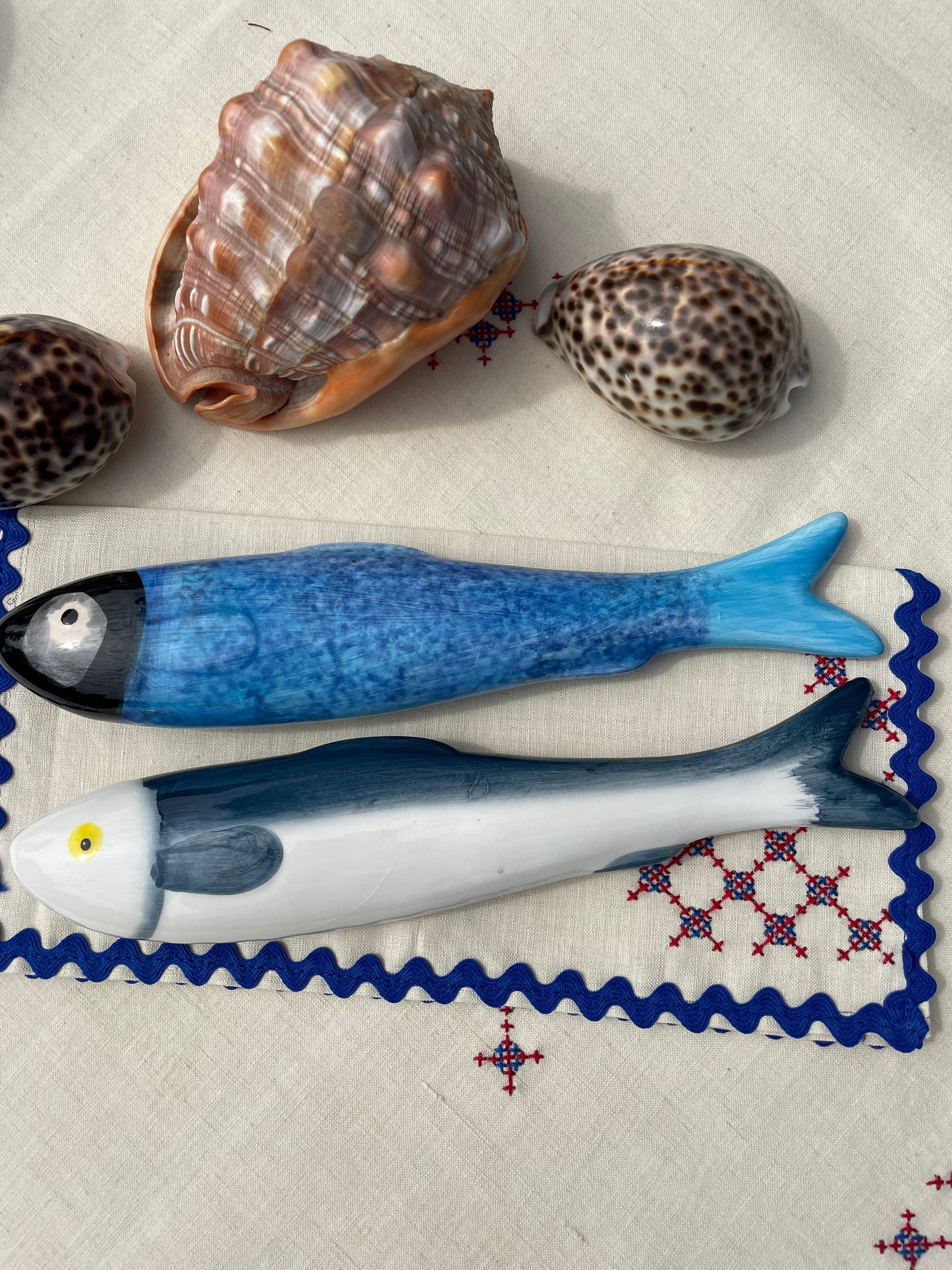 Sardine bleue céramique Ibiza