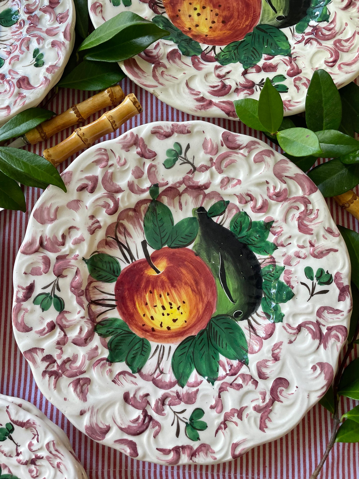 2 assiettes de présentation/plat Made in Italy