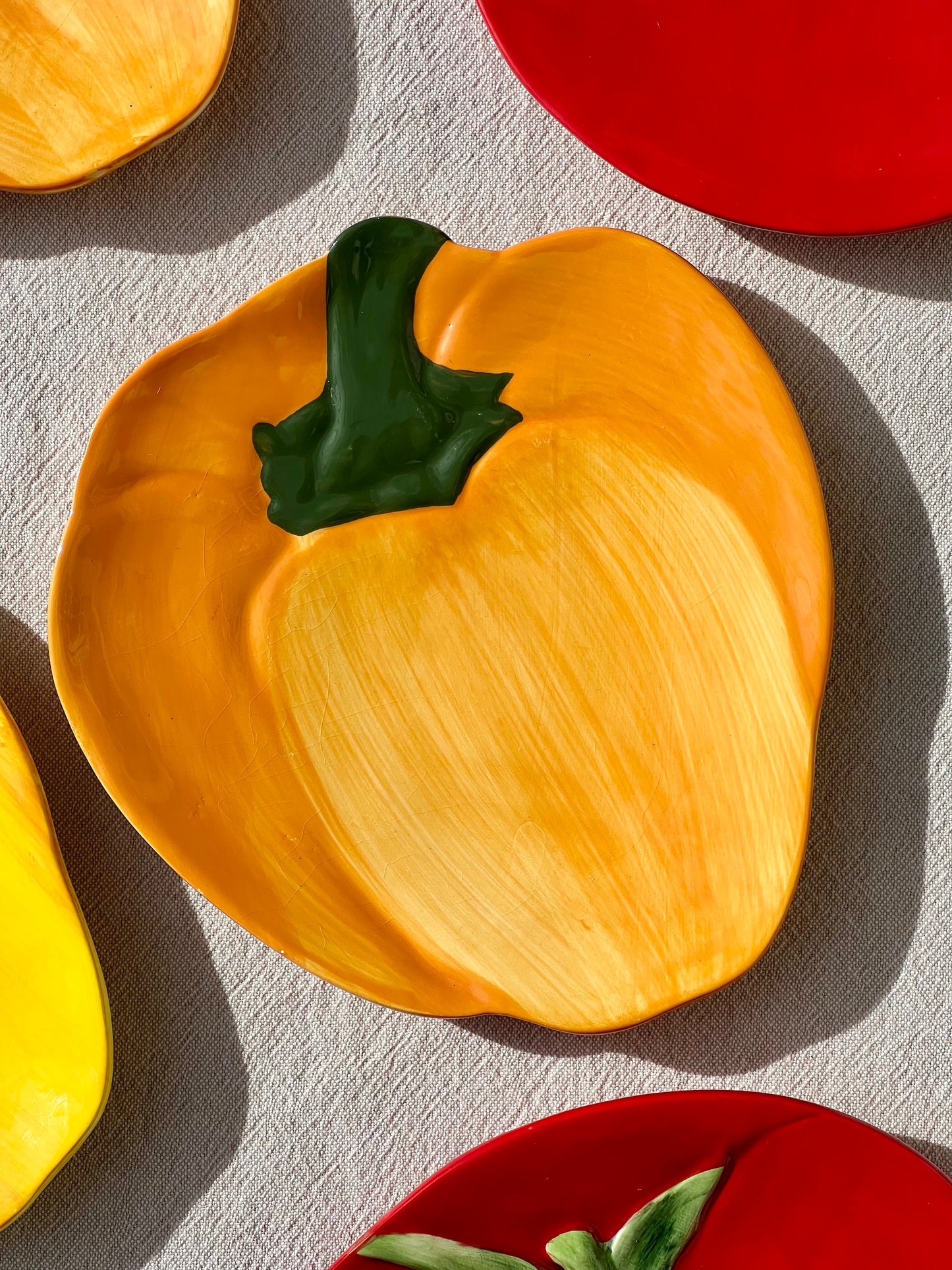 6 assiettes à dessert légumes