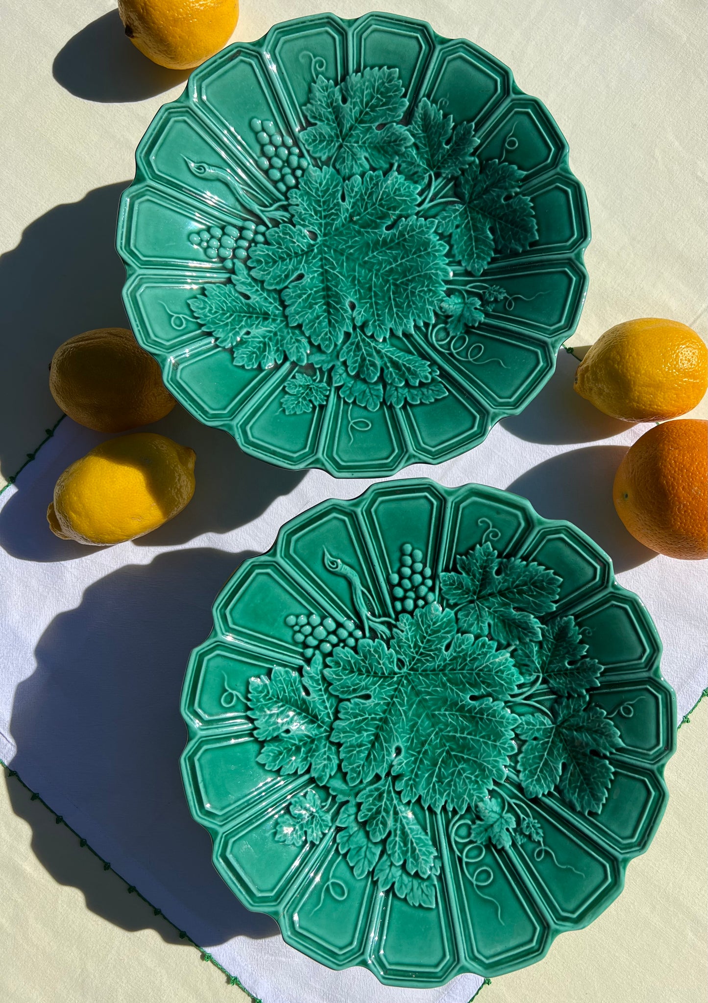 2 coupes feuilles de vigne