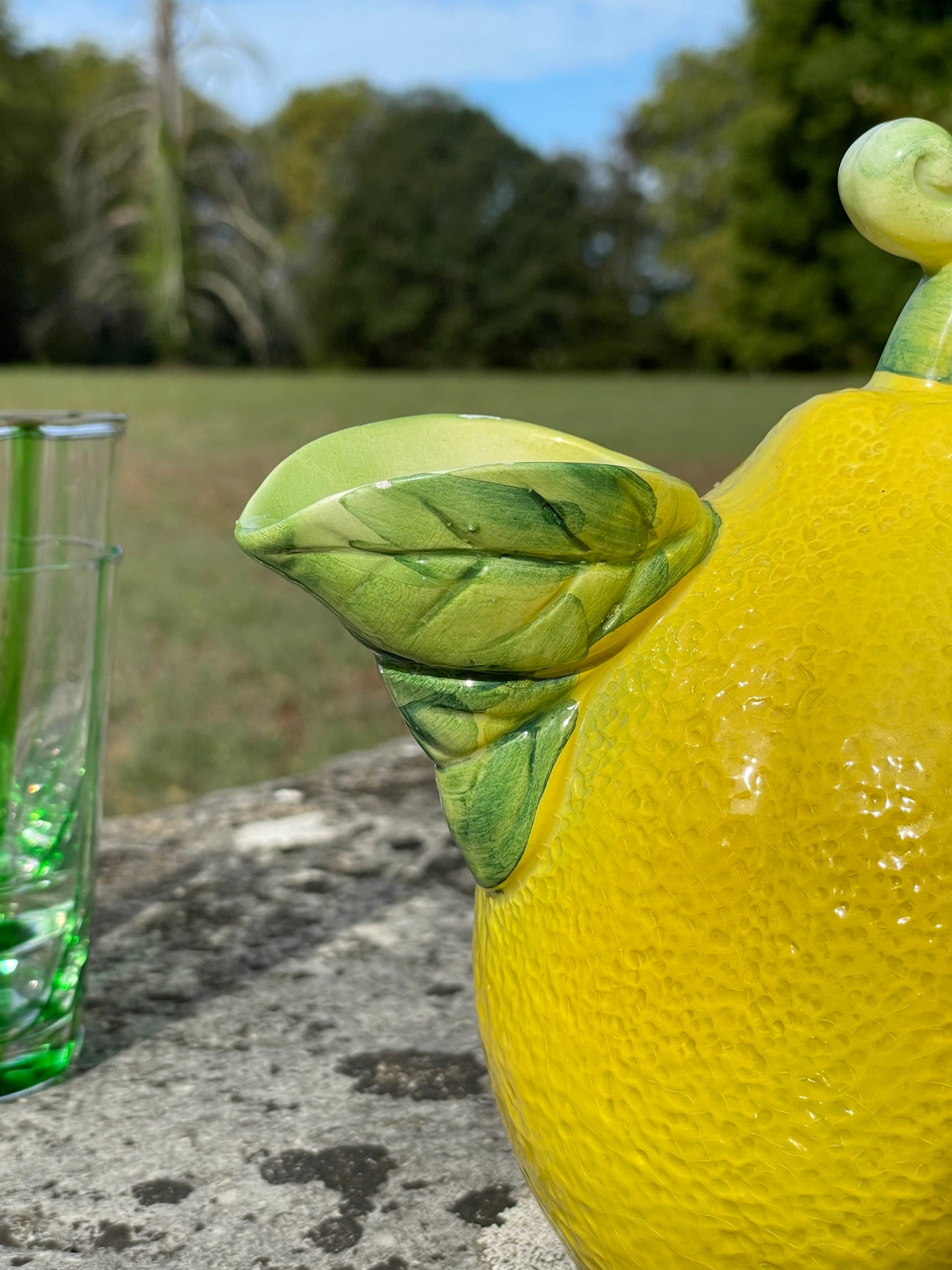 Pichet citron et feuilles Made in Italy