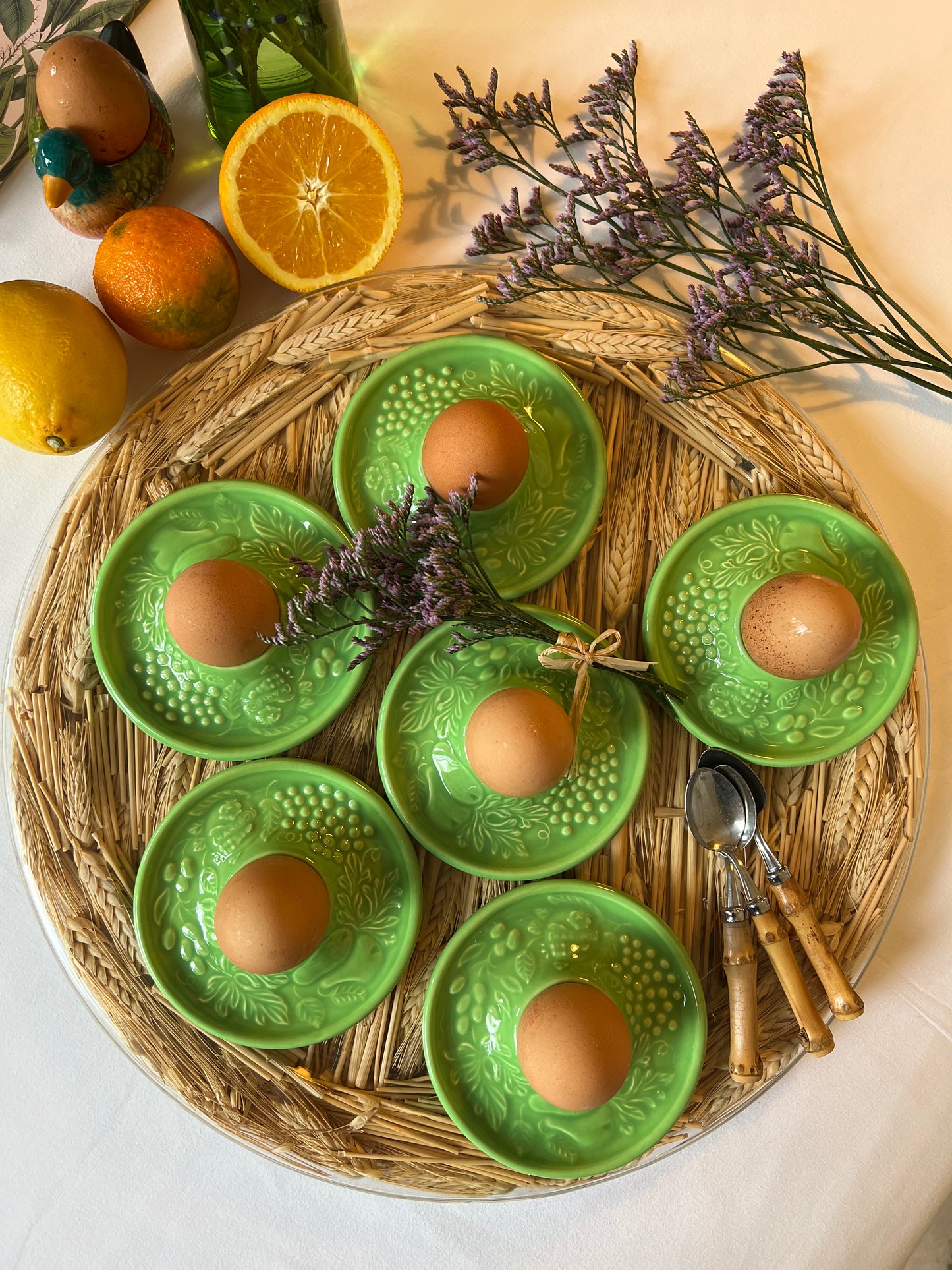 6 coquetiers verts