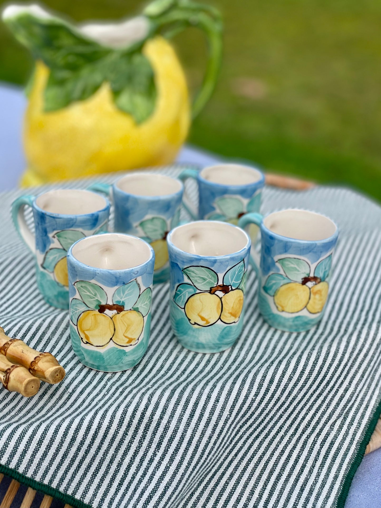 6 tasses à café/ tasses à limoncello