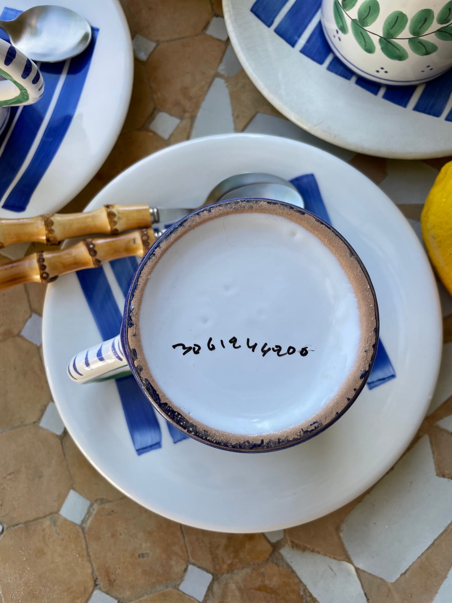 6 tasses oiseaux Made in Italy