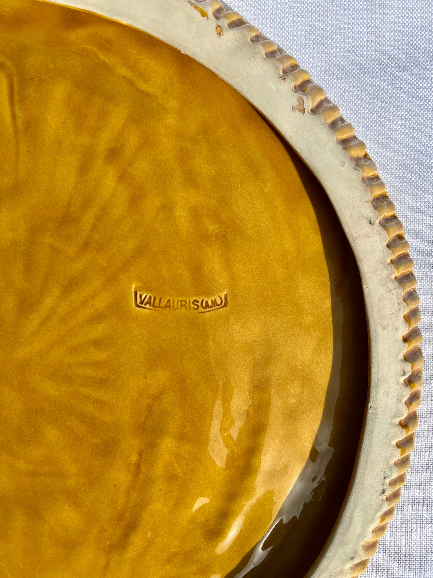 Plat à tarte Epi de blé Vallauris