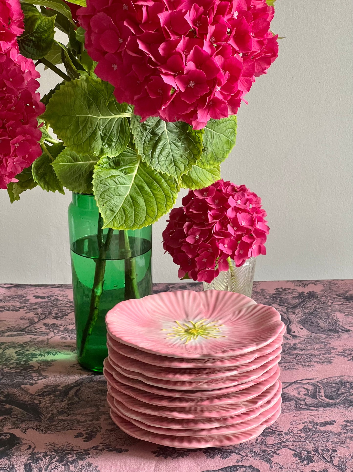 10 assiettes à dessert fleurs