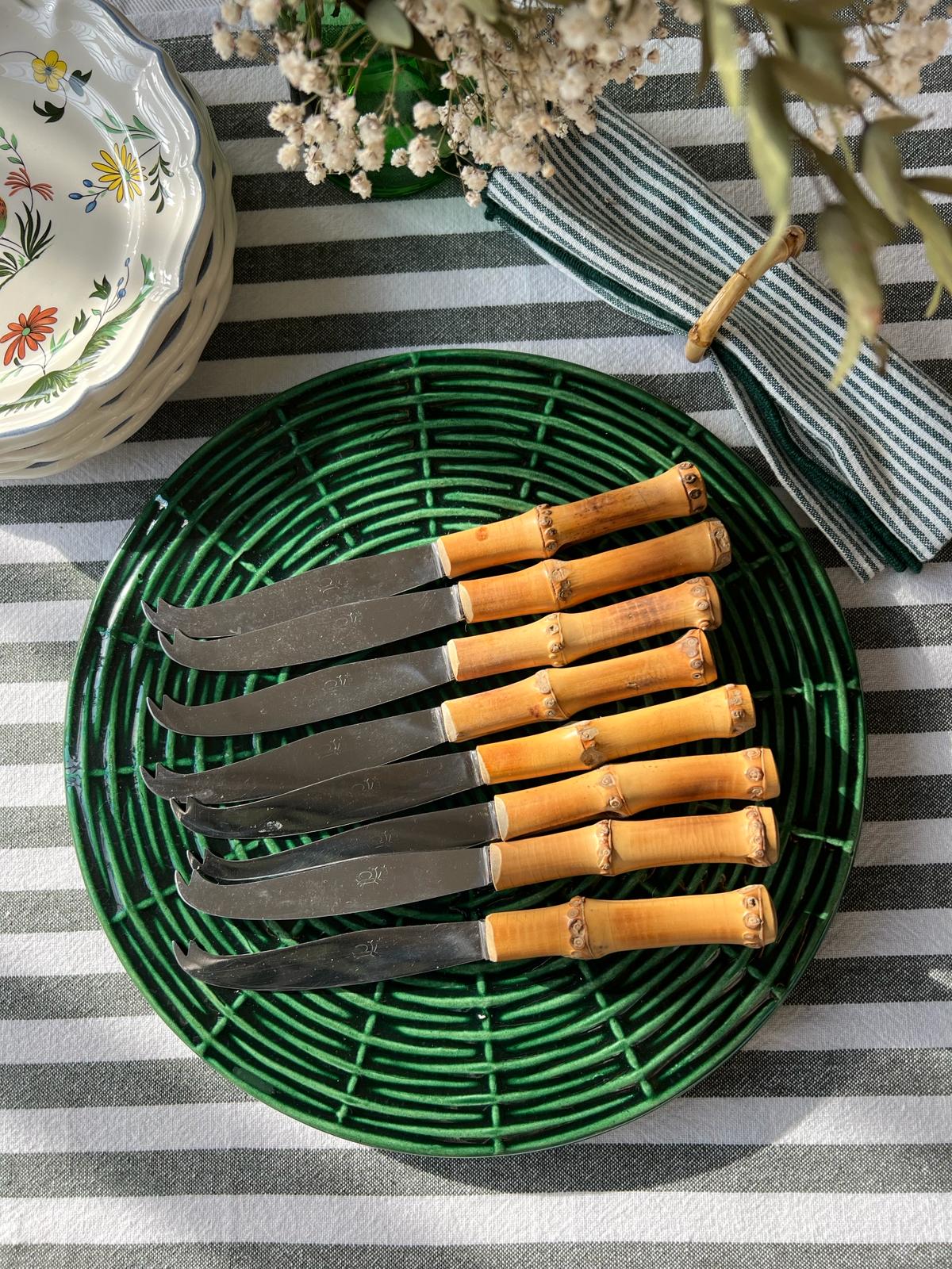 8 couteaux à fromage bambou (à l’unité)