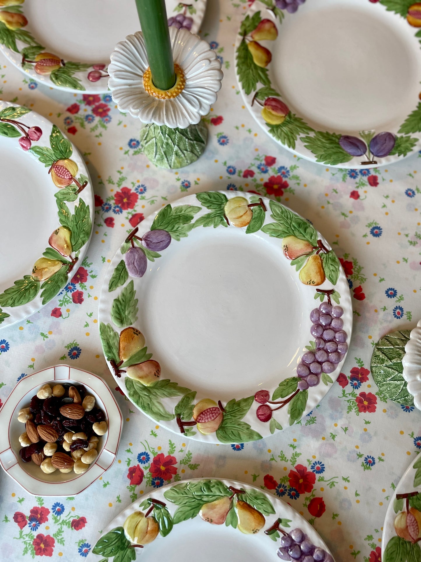 10 assiettes plates fruits Made in Italy