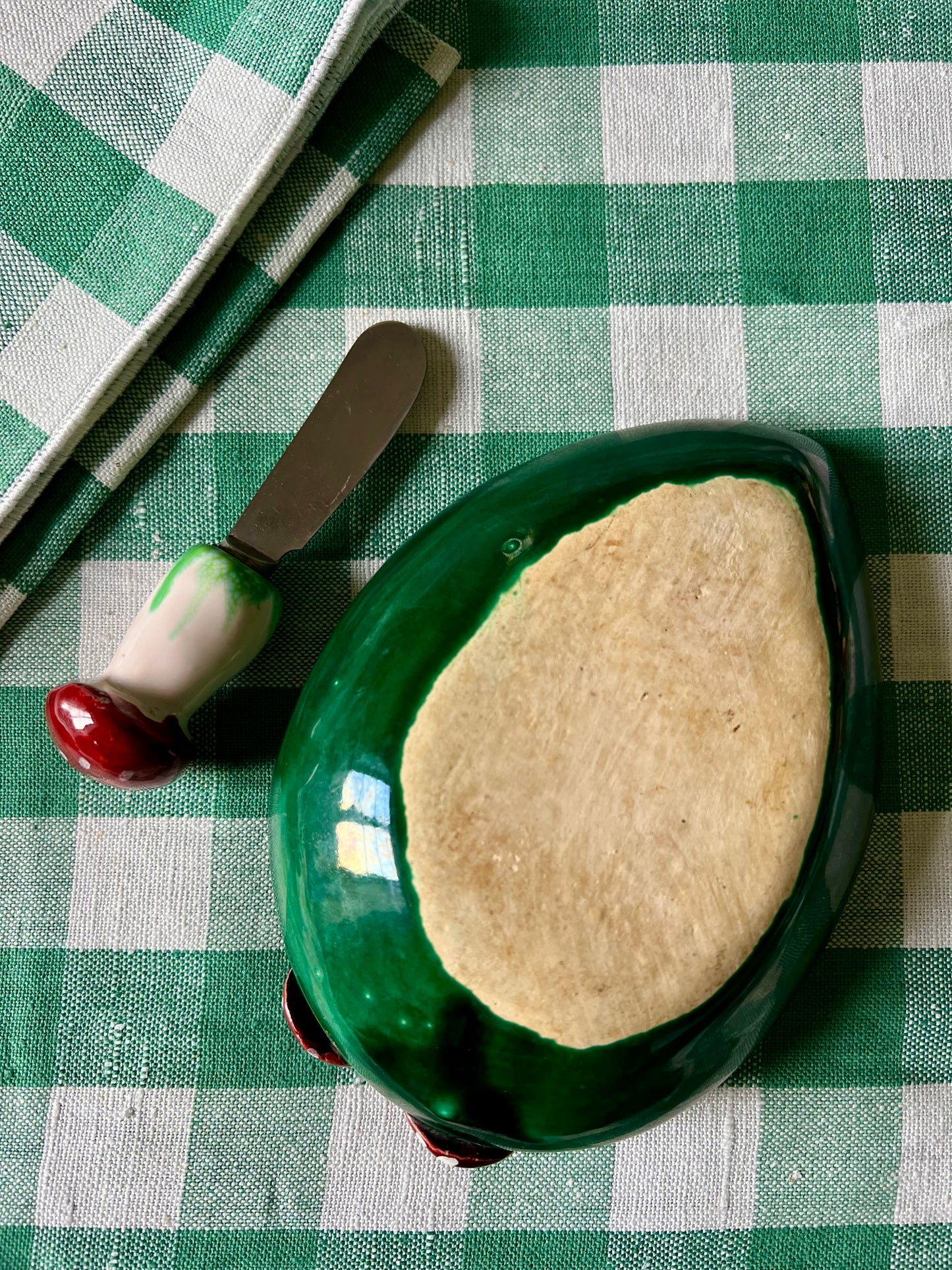 Petit beurrier champignons et son couteau