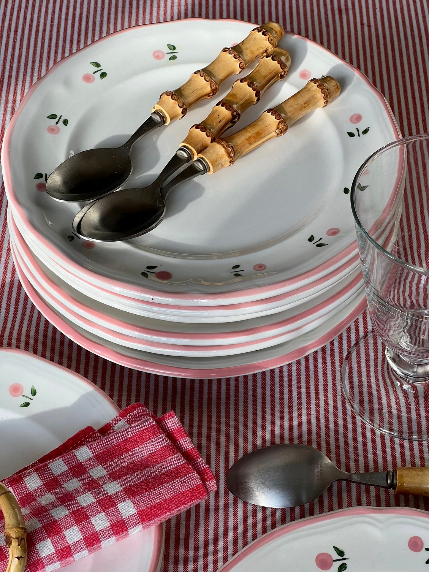 8 assiettes à dessert peintes à la main Made in Italy