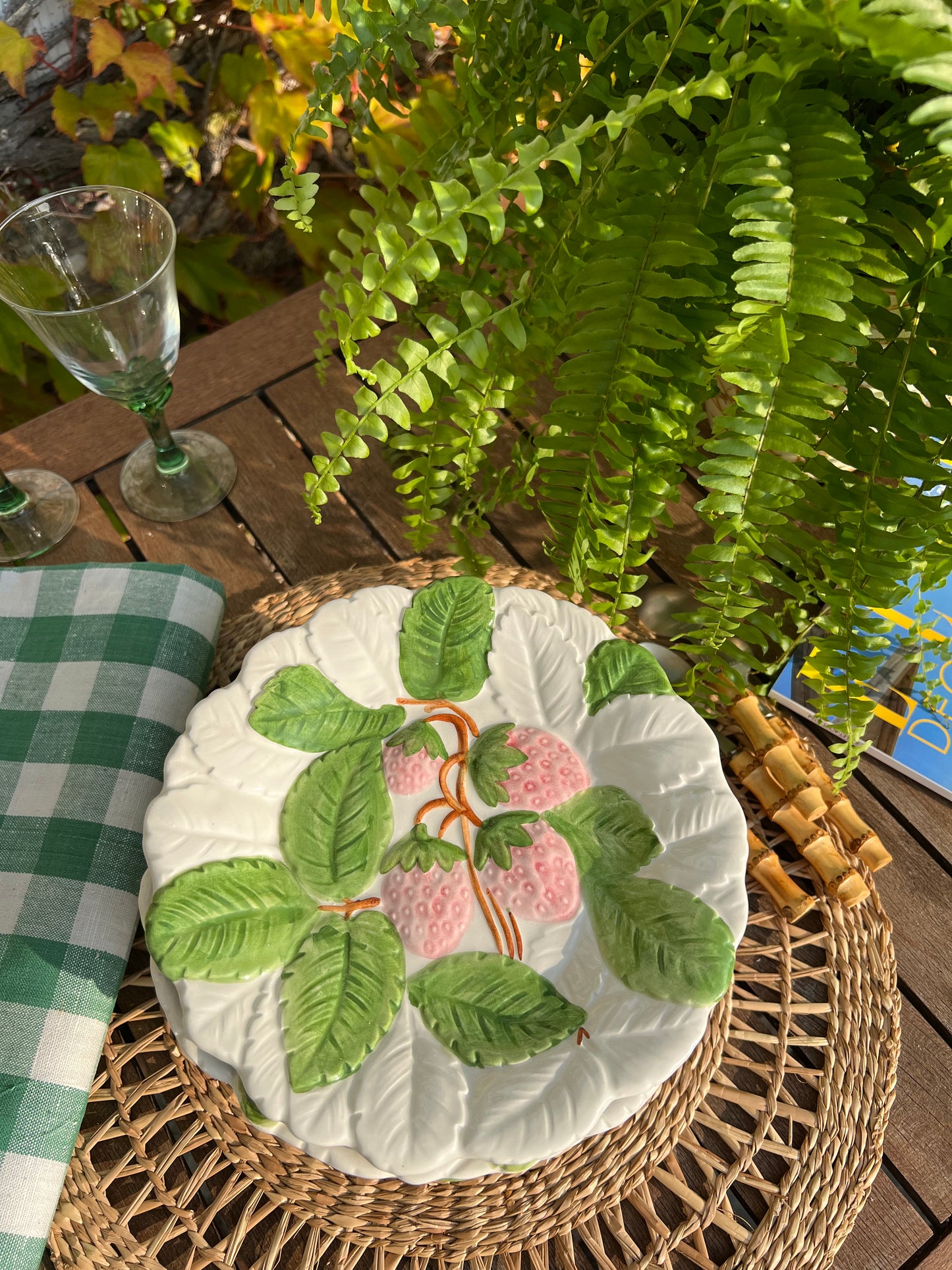 9 assiettes à dessert fruits Made in Italy