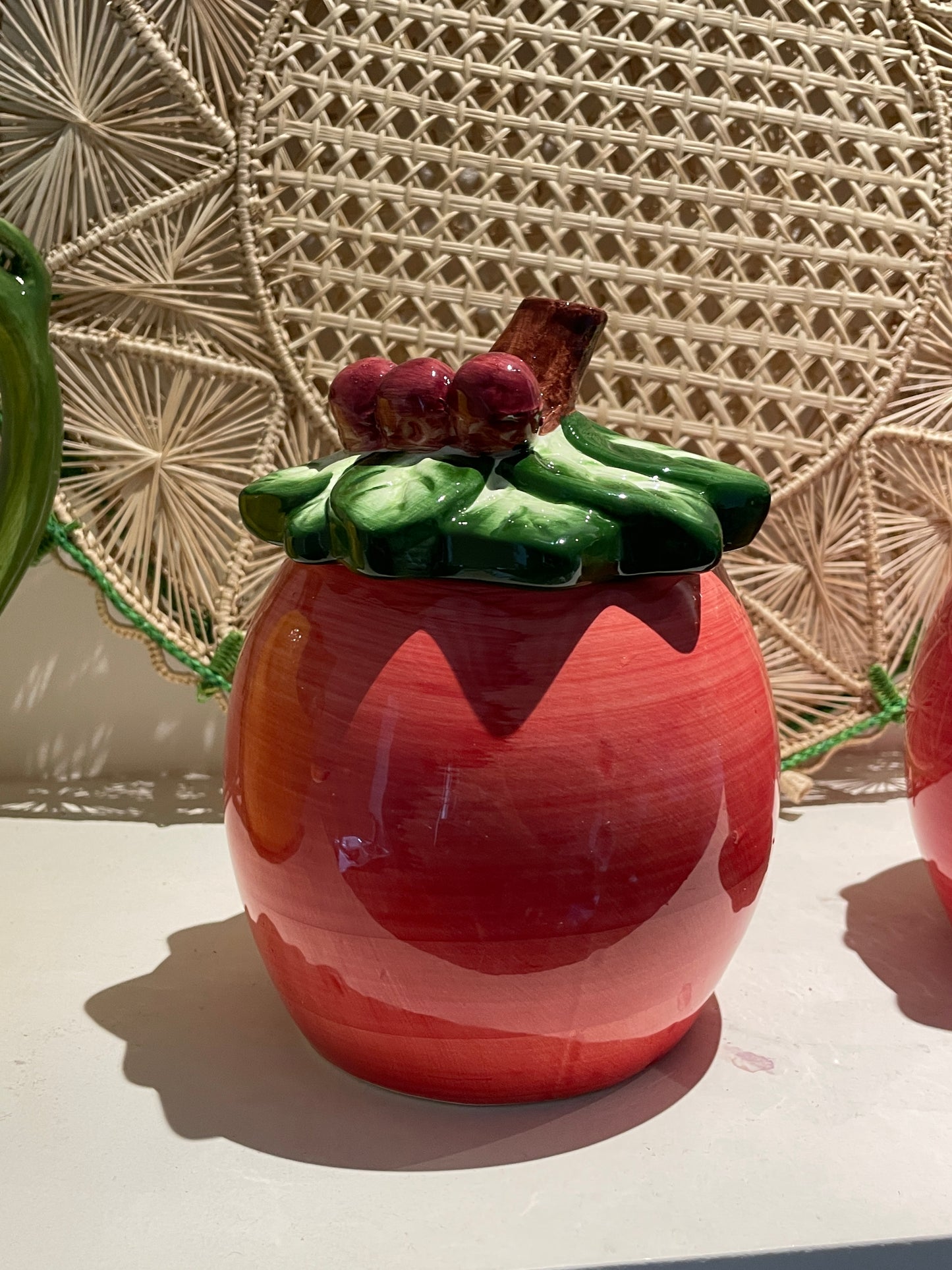 3 pots décoratifs cerises à l’unité Made in Italy