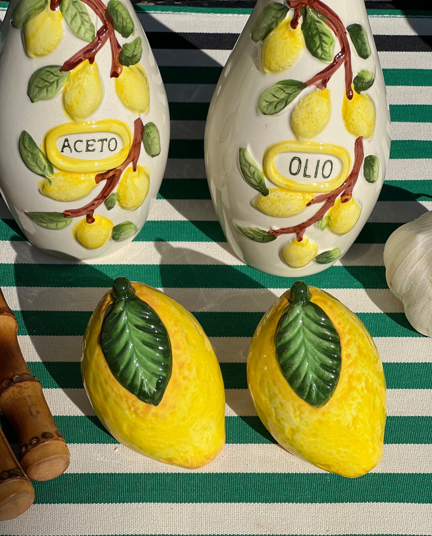 Salière/poivrière citron