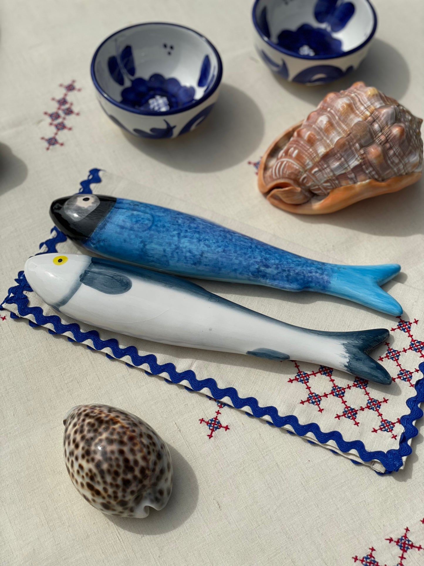 Sardine bleue céramique Ibiza
