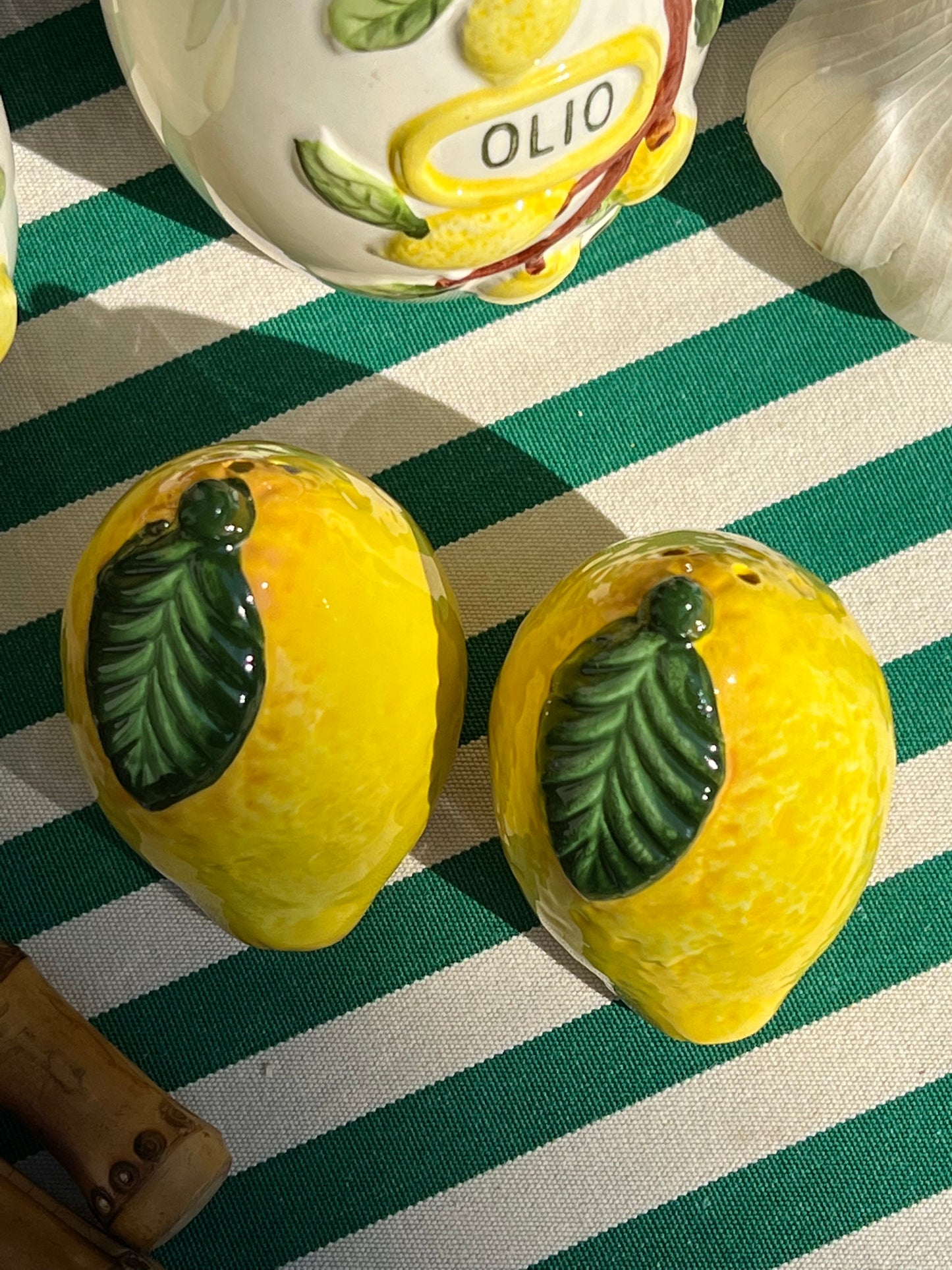 Salière/poivrière citron